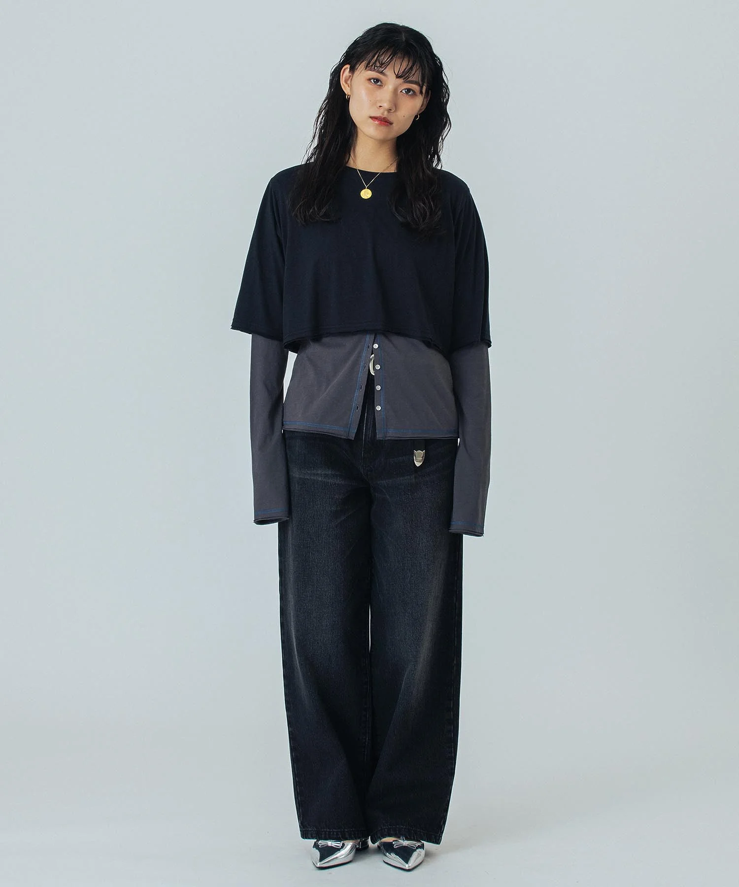 CREOLME/WIDE DENIM PANTS - Image 42