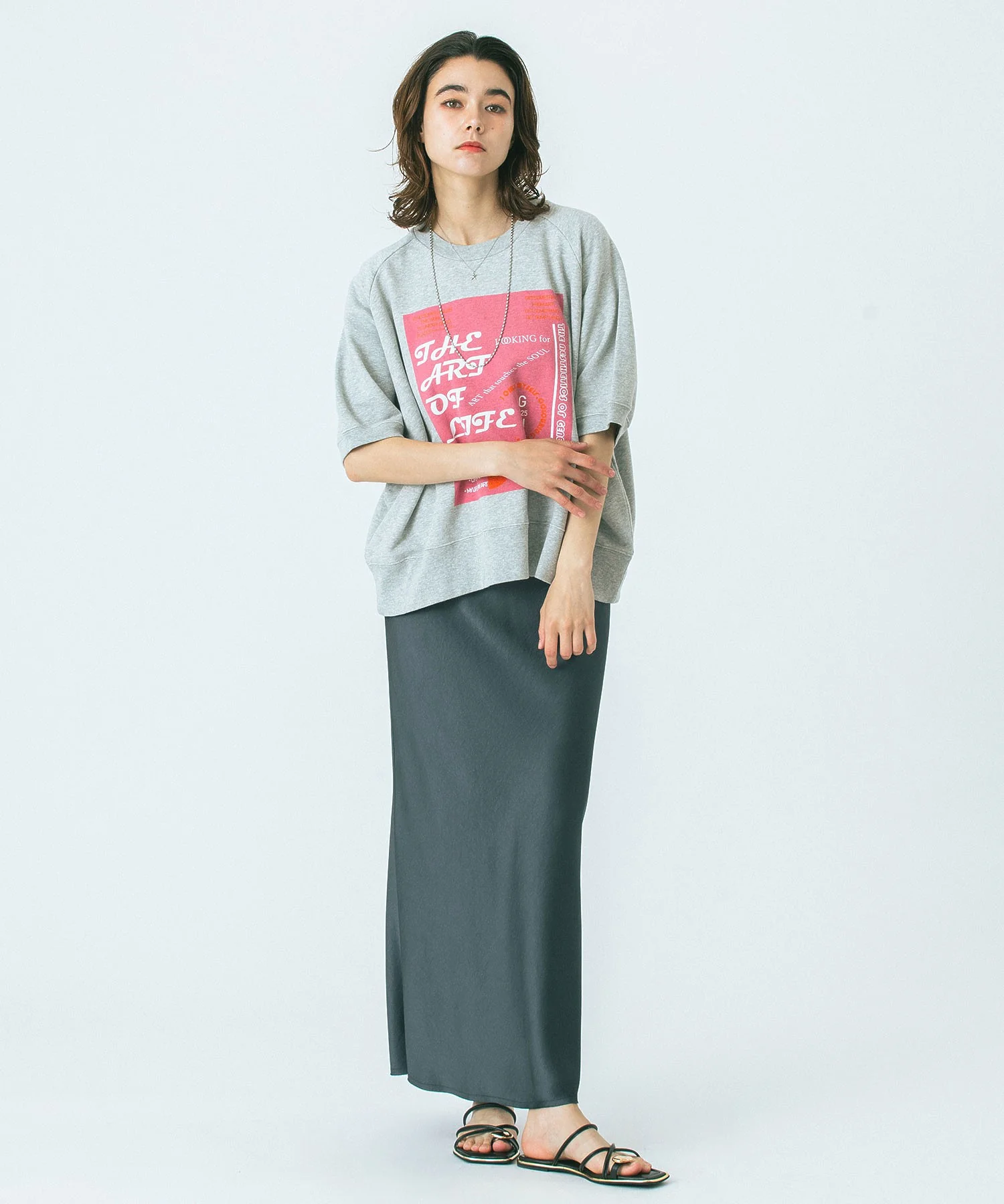 CREOLME/SATIN LONG SKIRT - Image 16