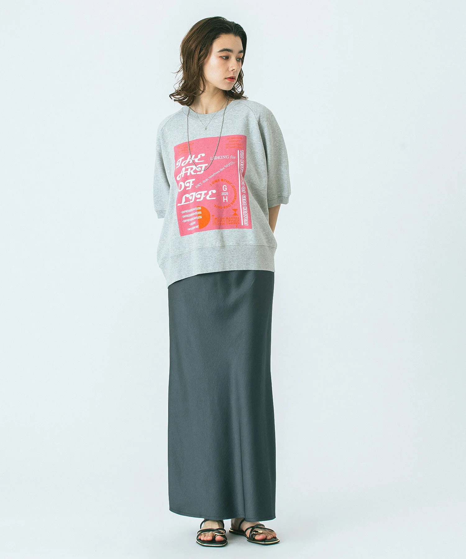 CREOLME/SATIN LONG SKIRT - Image 18