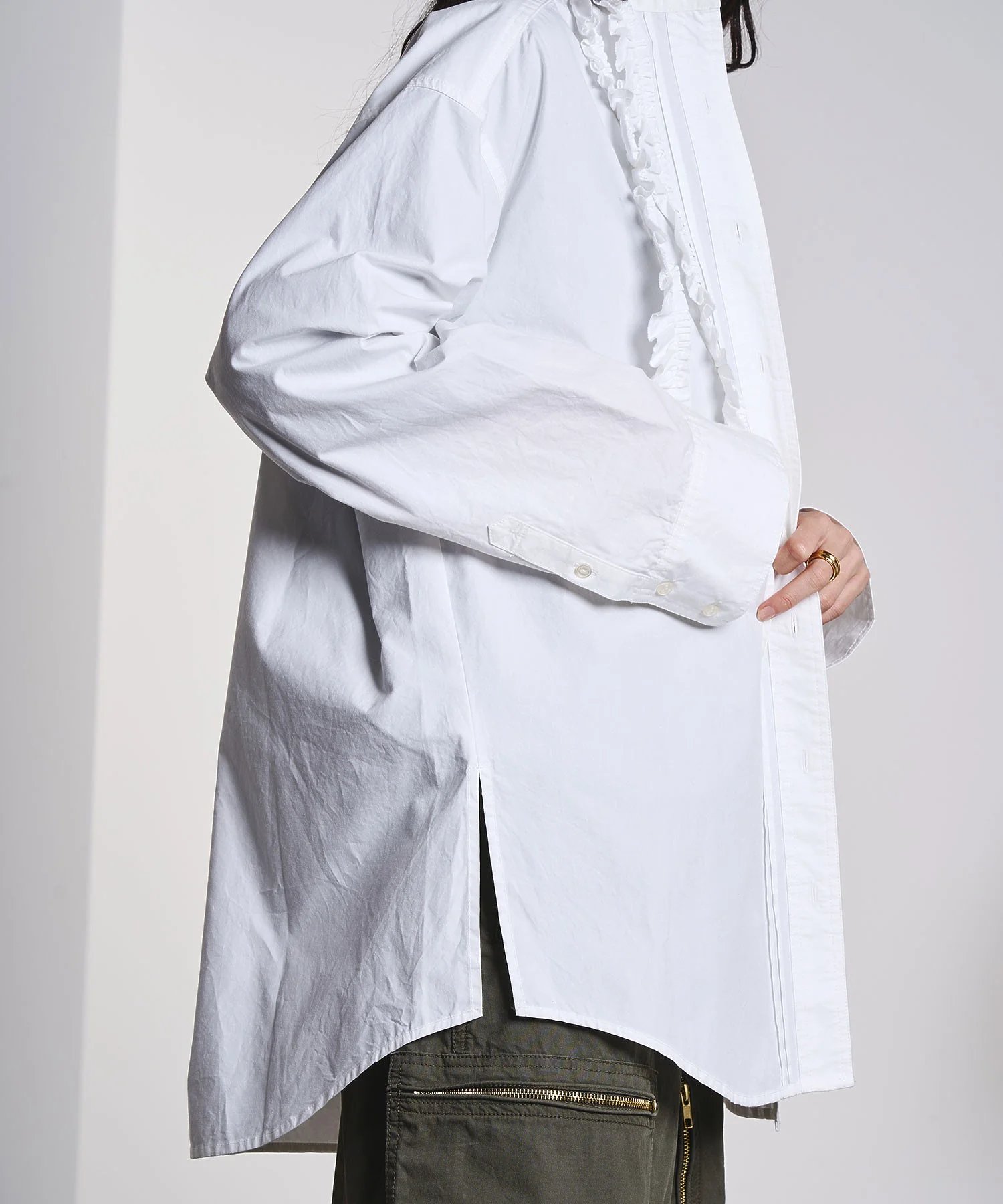 CREOLME/COTTON FRILL SHIRT - Image 10