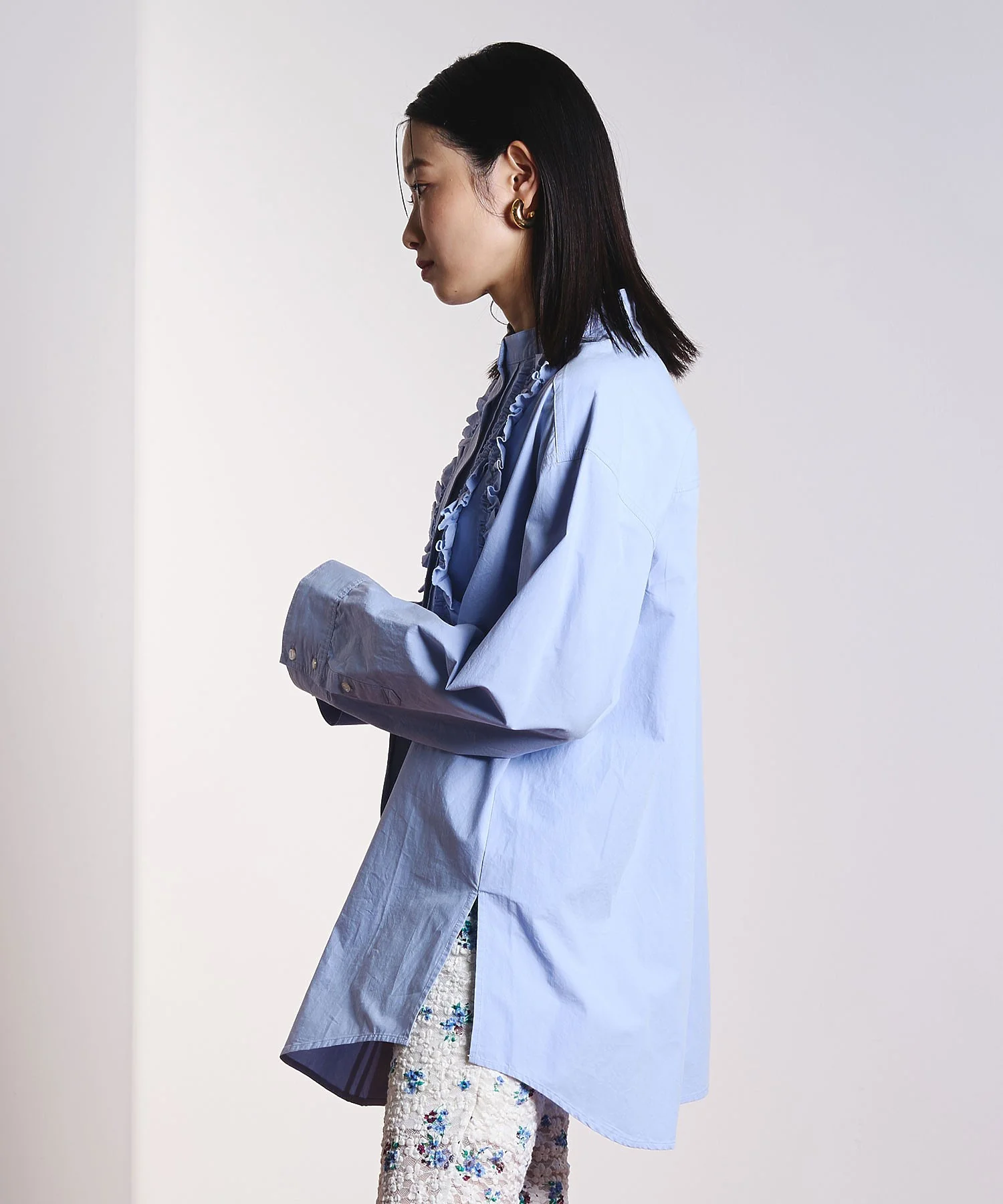 CREOLME/COTTON FRILL SHIRT - Image 11