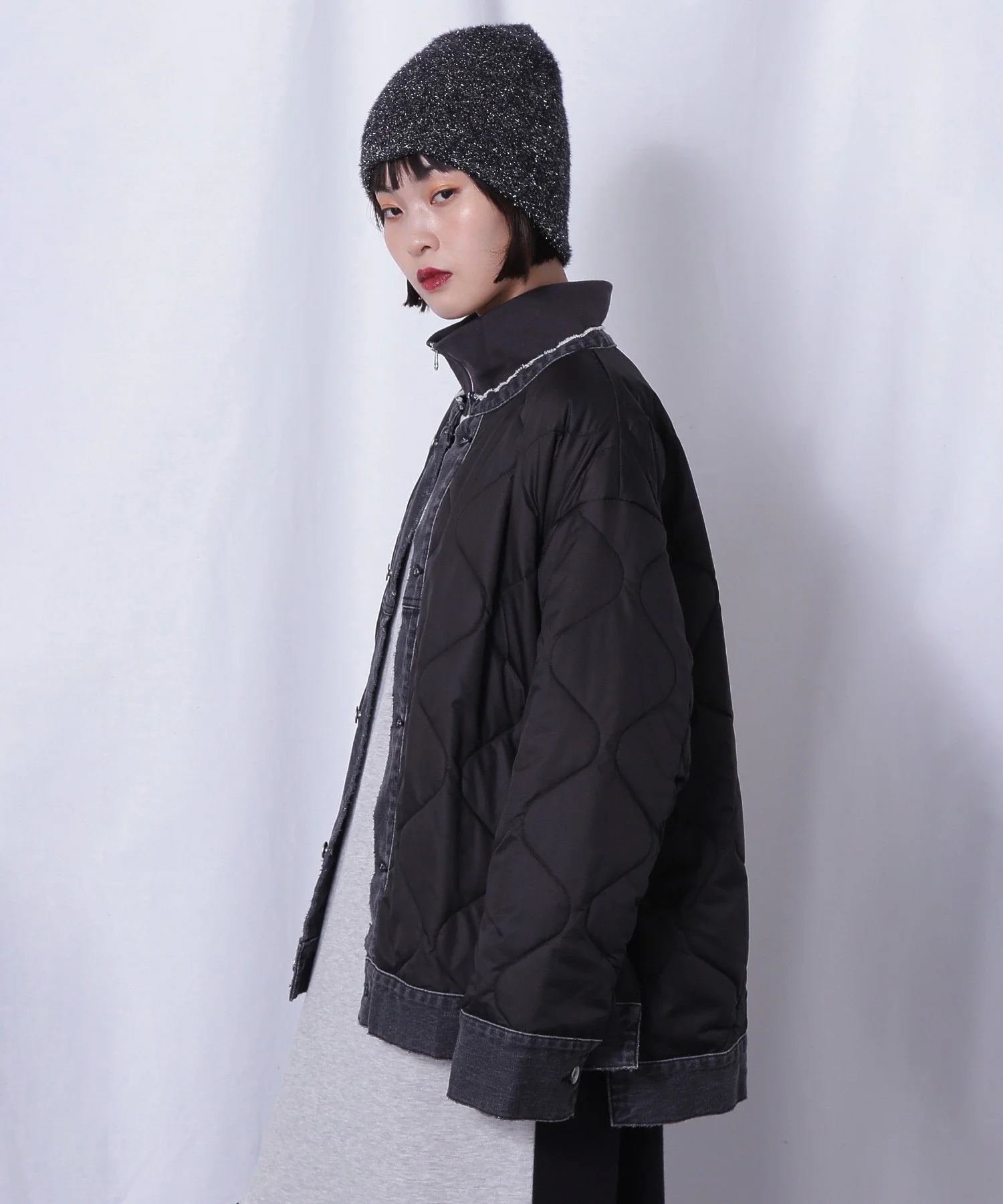 GENE HEAVENS/Re MAKE LIKE DENIM EDGE MILITARY QUILTING JACKET - Image 6