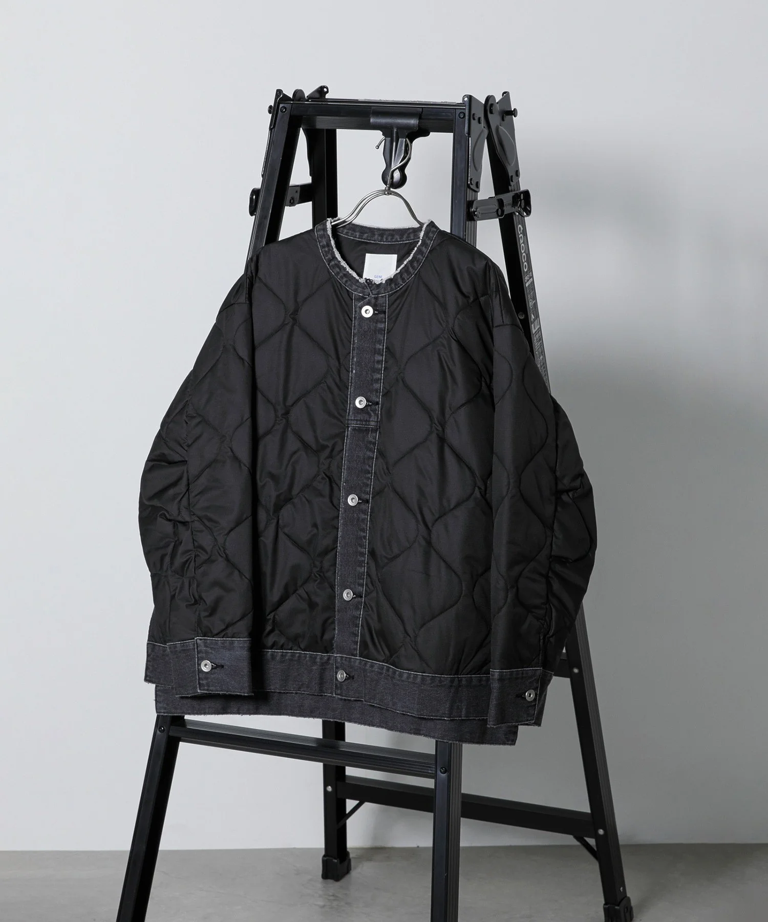 GENE HEAVENS/Re MAKE LIKE DENIM EDGE MILITARY QUILTING JACKET - Image 9