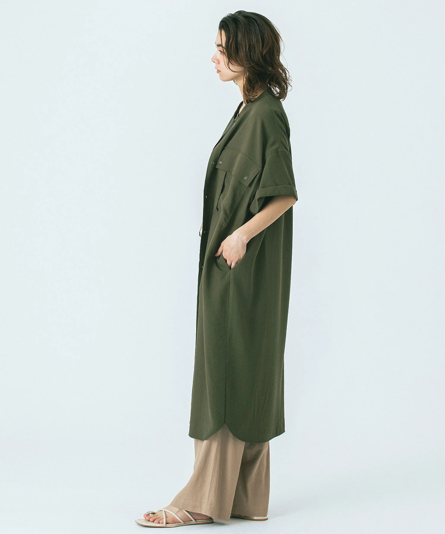 GENE HEAVENS/WORK POCKET SHIRT DRESS - Image 5
