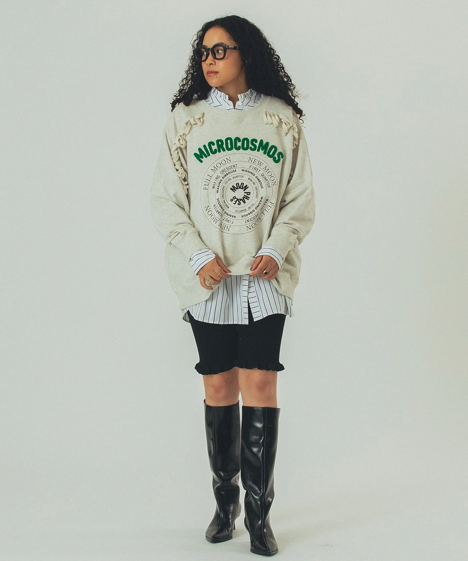 GENE HEAVENS/EMBROIDERY PRINT FRINGE SWEAT - Image 19