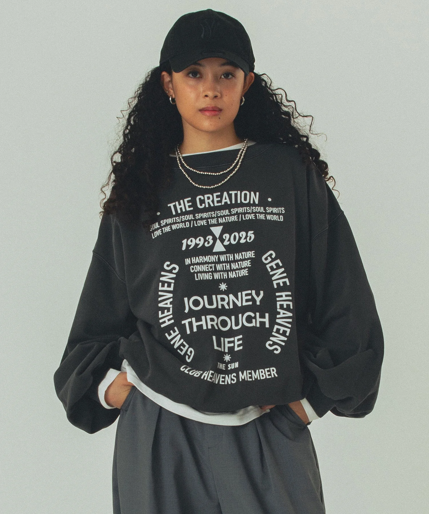 GENE HEAVENS/VOLUME SLEEVE PRINT SWEAT - Image 20