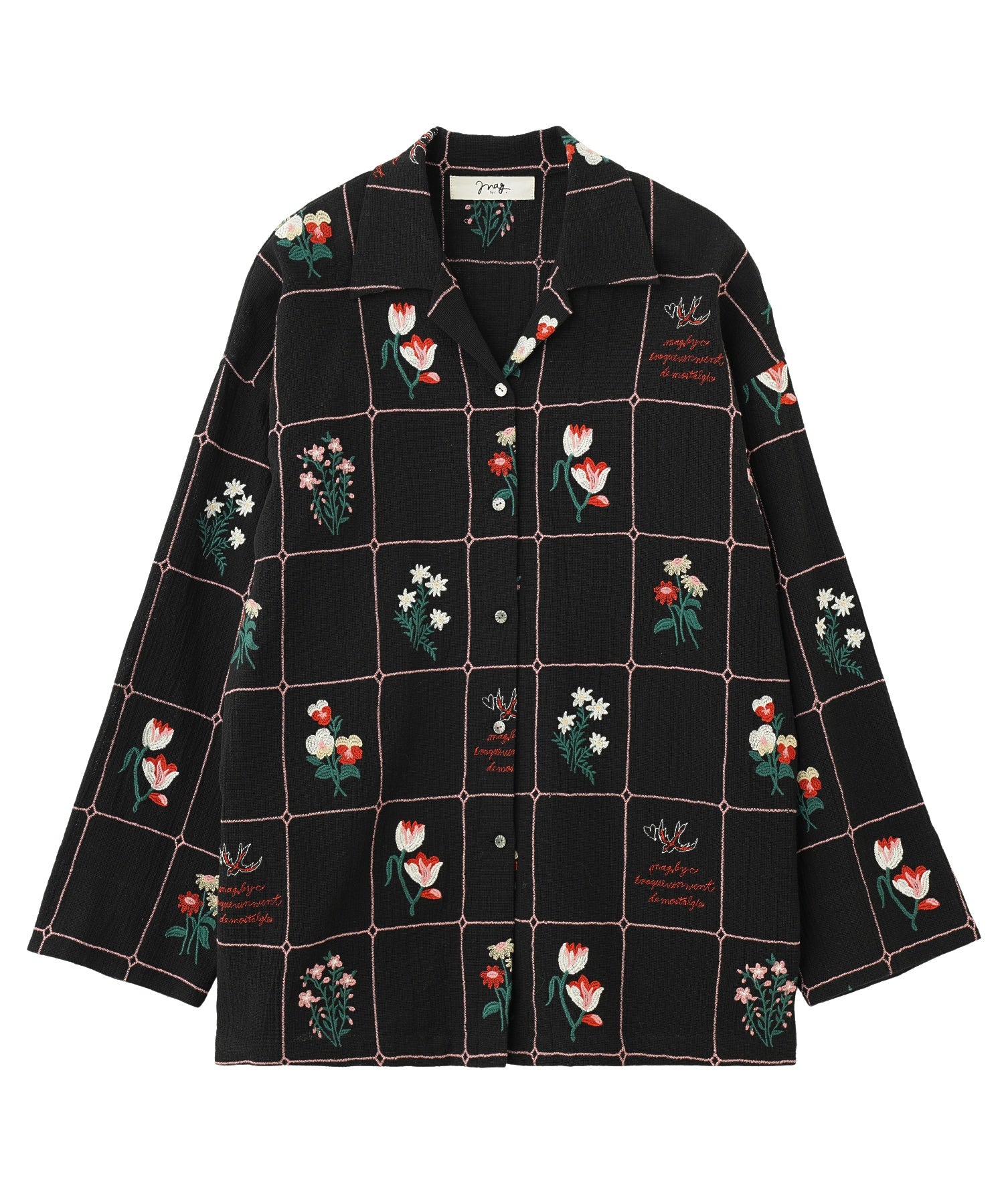 mag.by c/FLOWER EMBROIDERY SHIRTS - Image 10