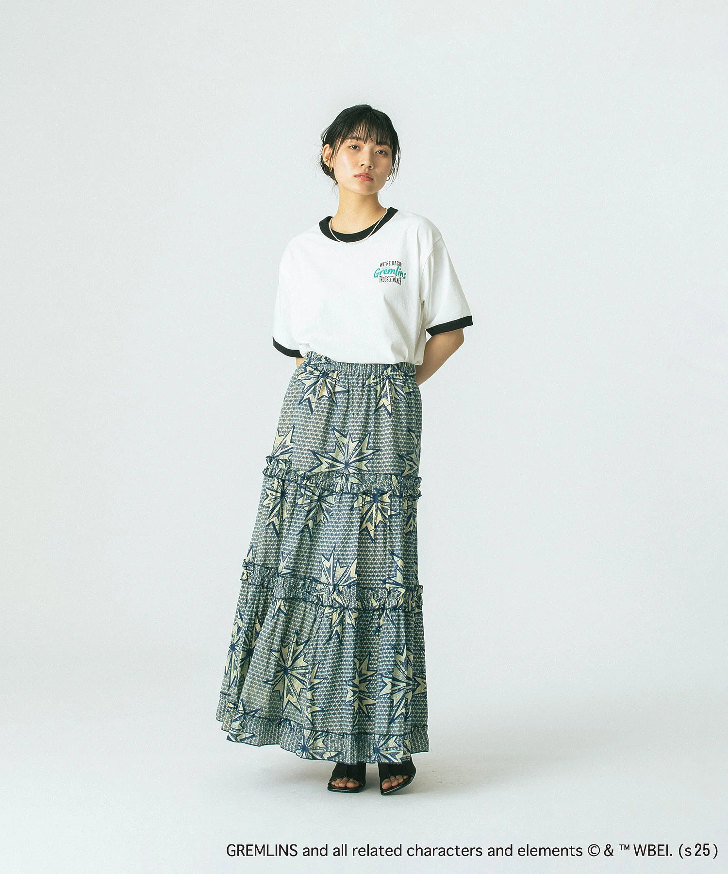 mag.by c/PRINT TIERED SKIRT - Image 17