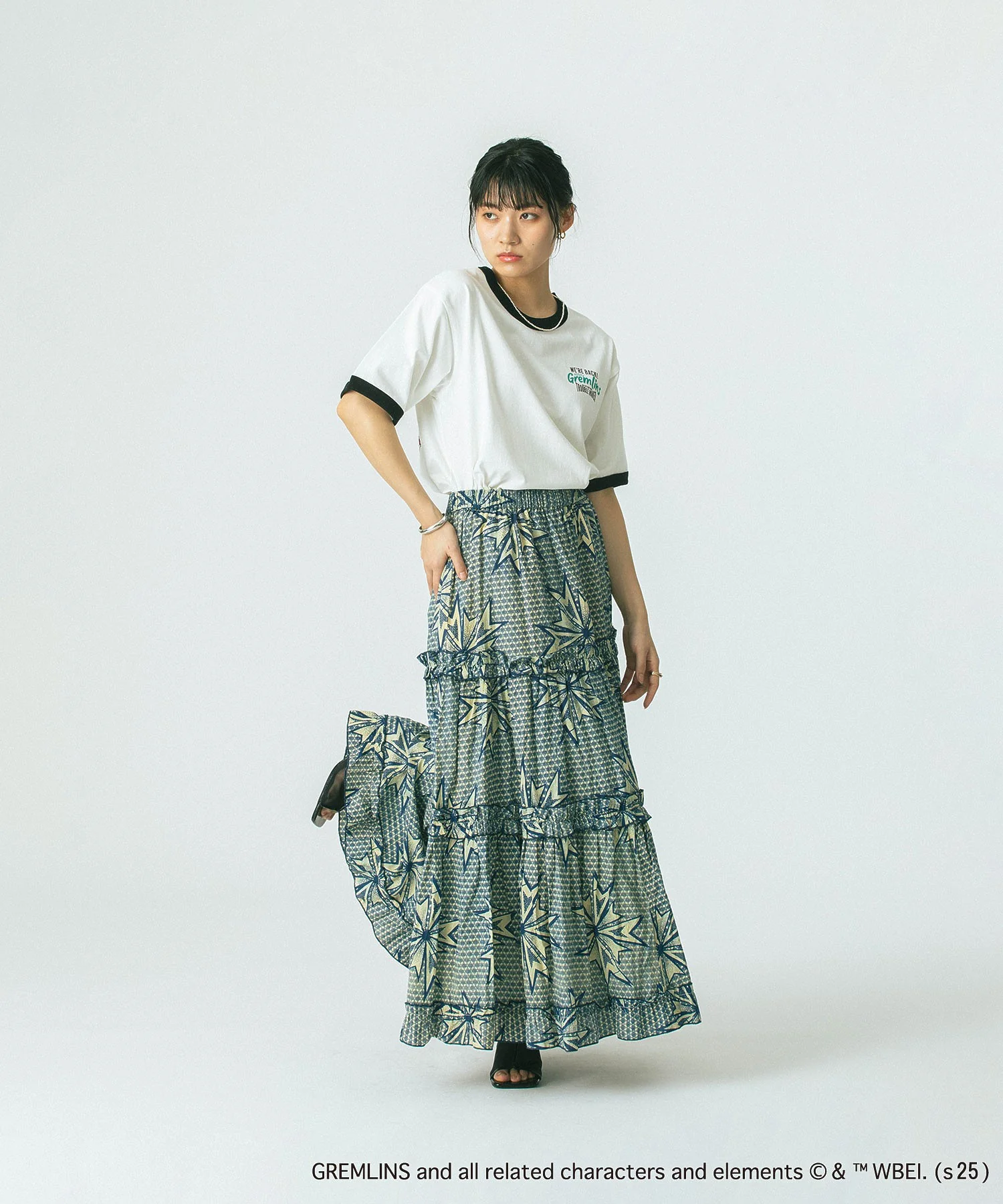 mag.by c/PRINT TIERED SKIRT - Image 18
