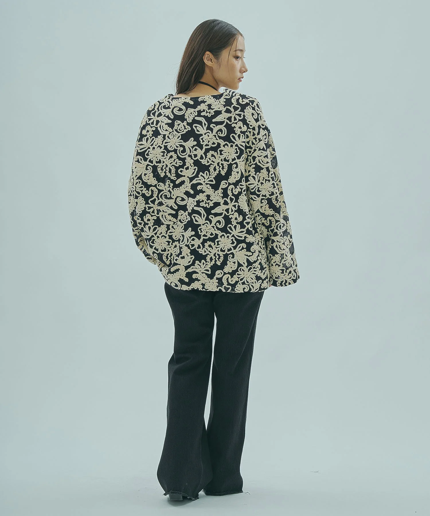 mag.by c/EMBROIDERY MESH SHIRT - Image 10