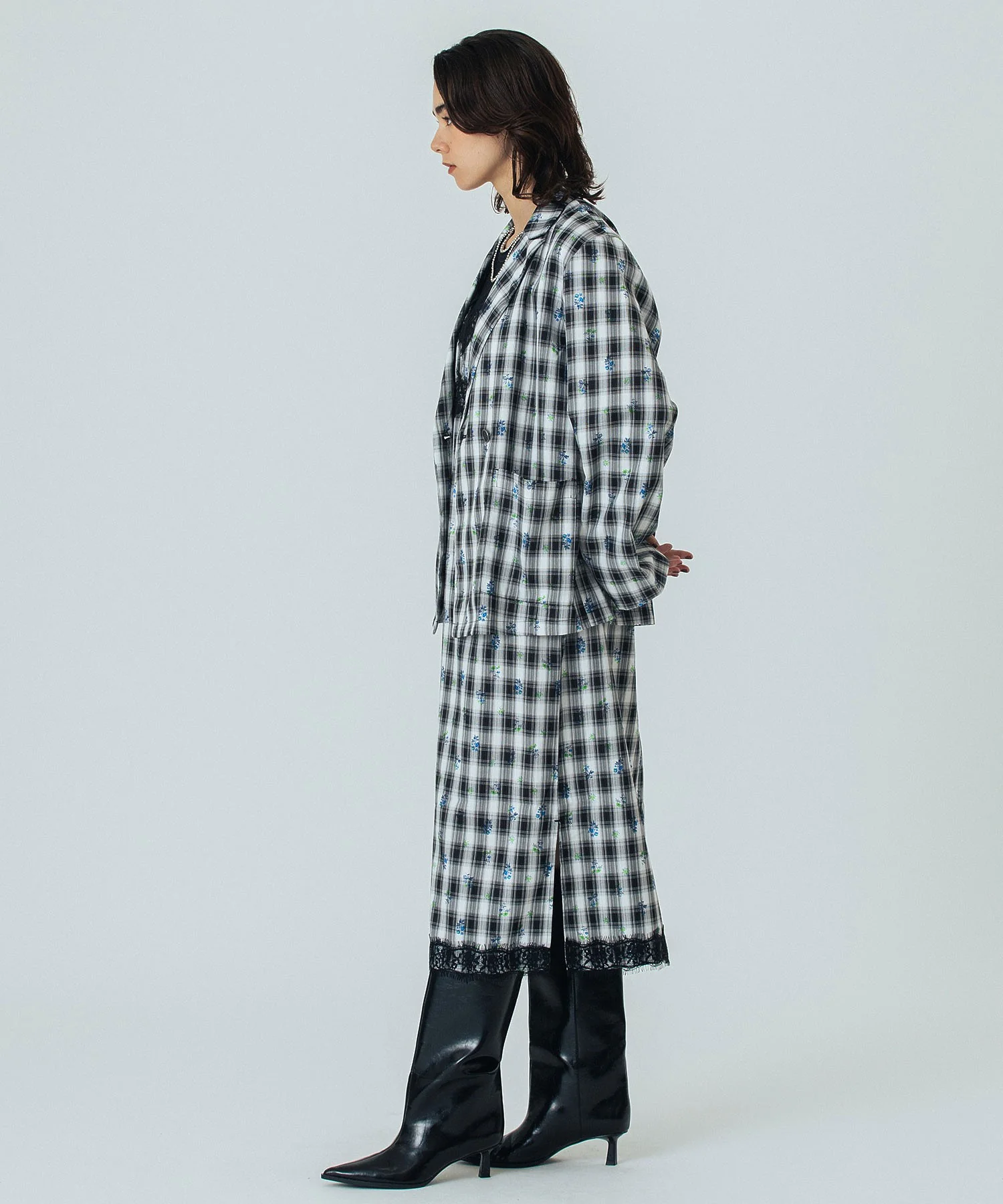mag.by c/FLOWER PRINT CHECK SHIRT - Image 21