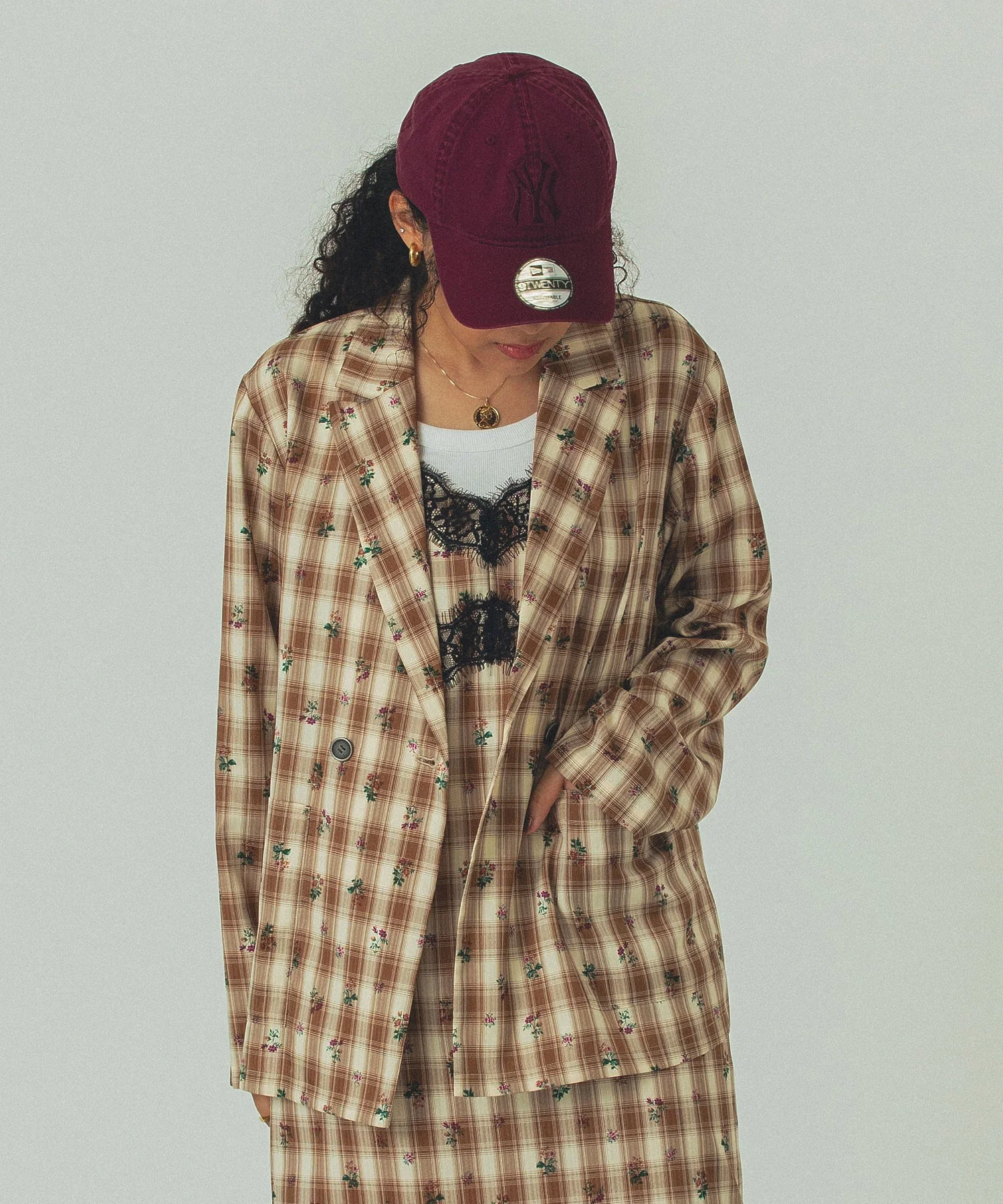 mag.by c/FLOWER PRINT CHECK SHIRT - Image 30