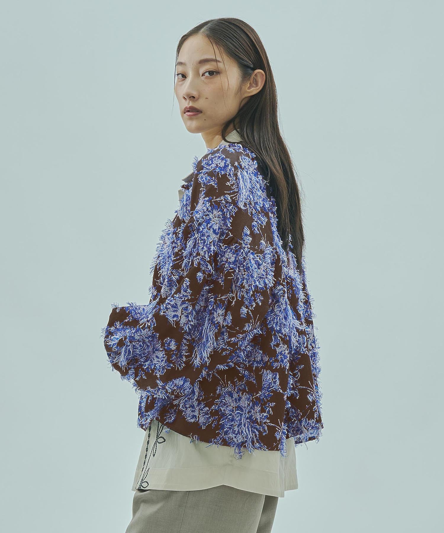 mag.by c/FLOWER JACQUARD BLOUSE - Image 13