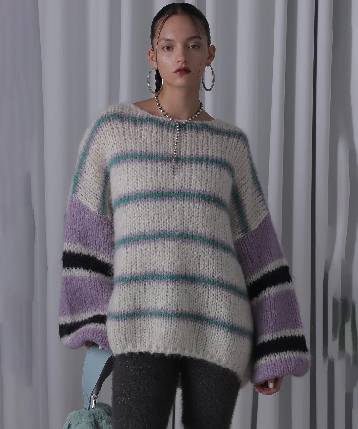 モヘアミックスオーバーニット - Image 5