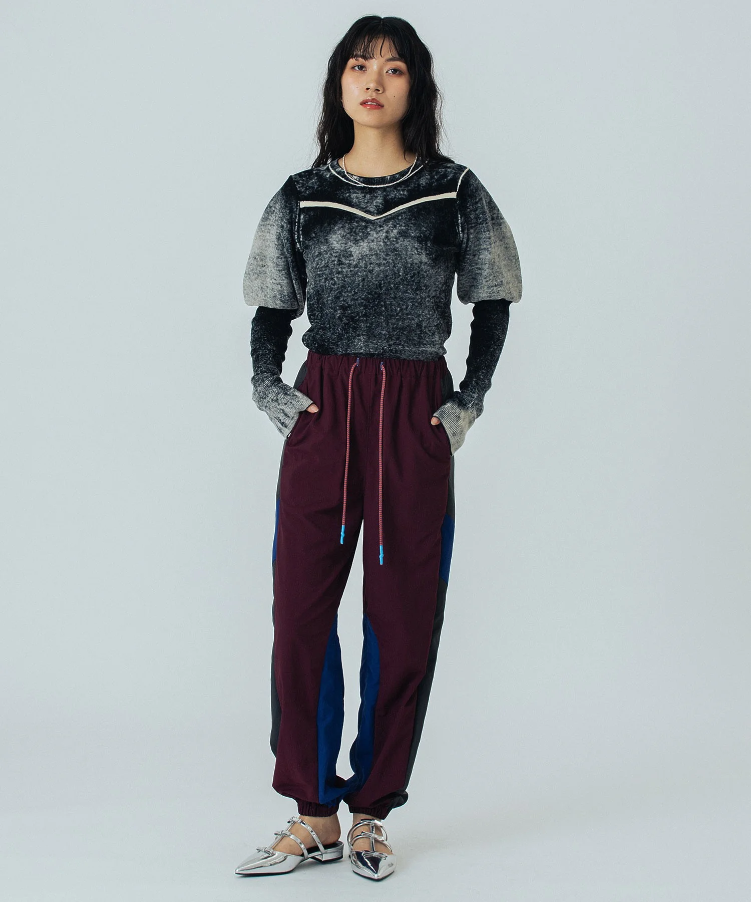 mici/VOLUME SLEEVE KNIT TOP - Image 27