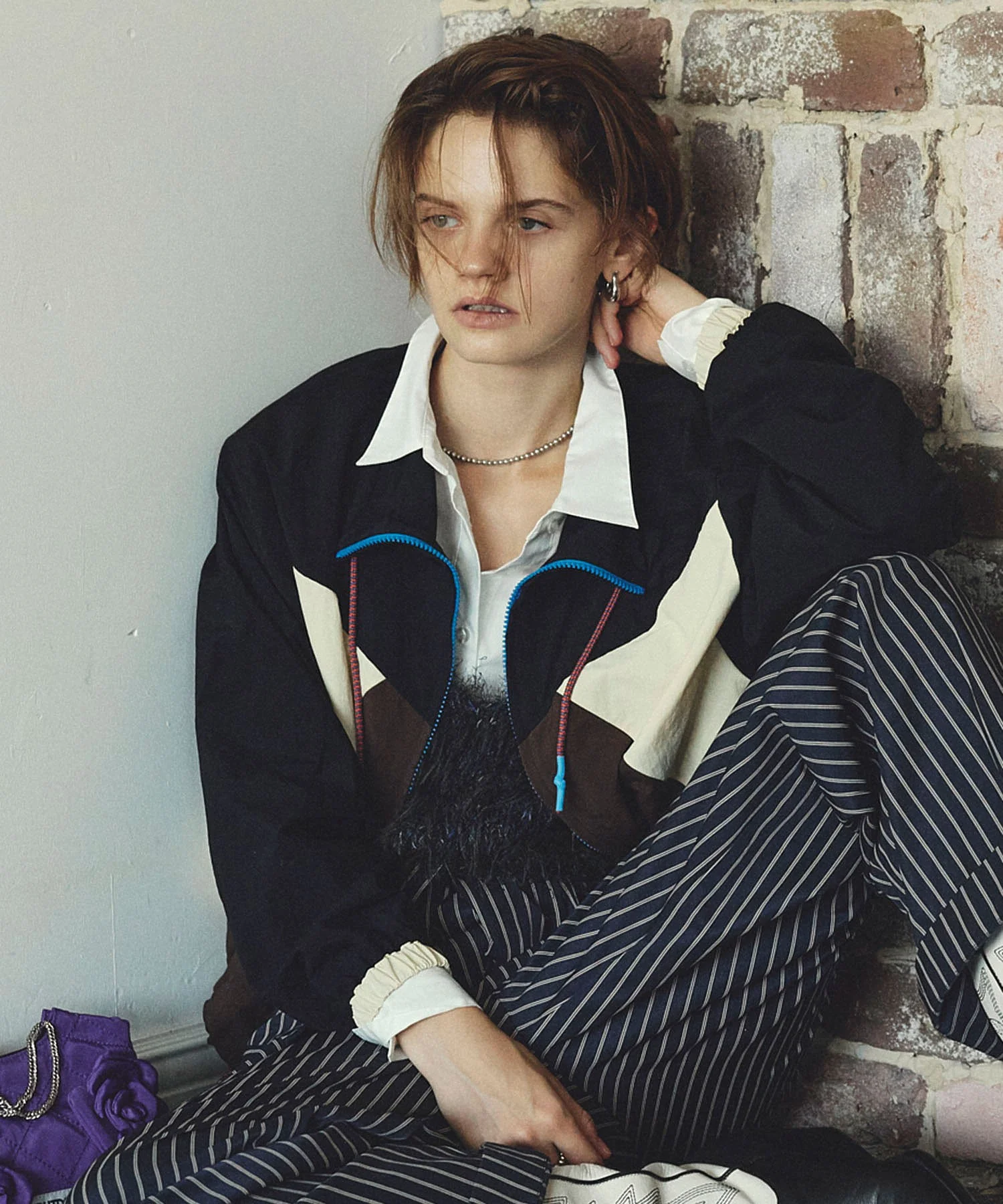 mici/MIX COLOR TRACK JACKET - Image 6
