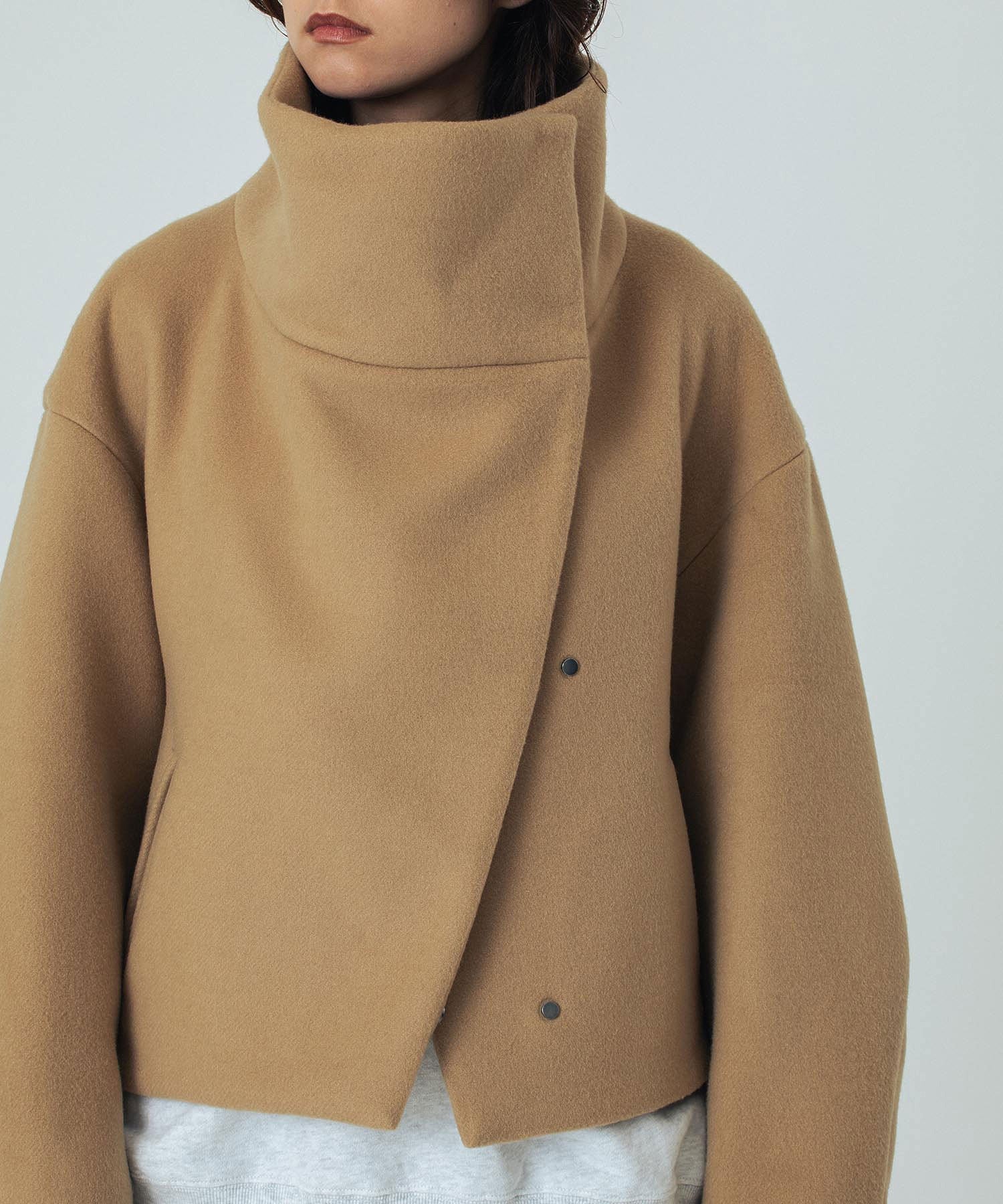 mici/BIG STAND COLLAR BLOUSON - Image 11