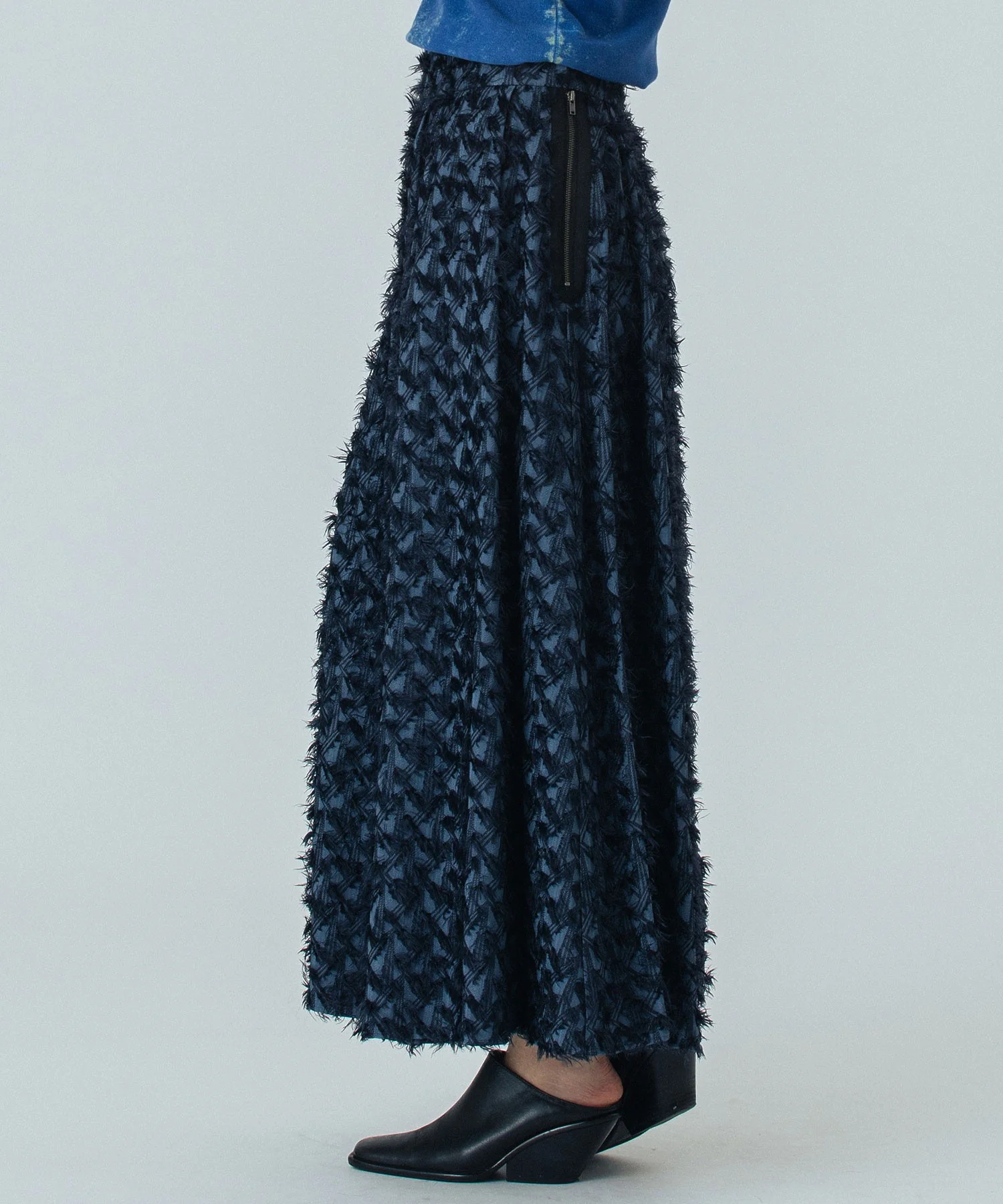 mici/JACQUARD TUCK LONG SKIRT - Image 2