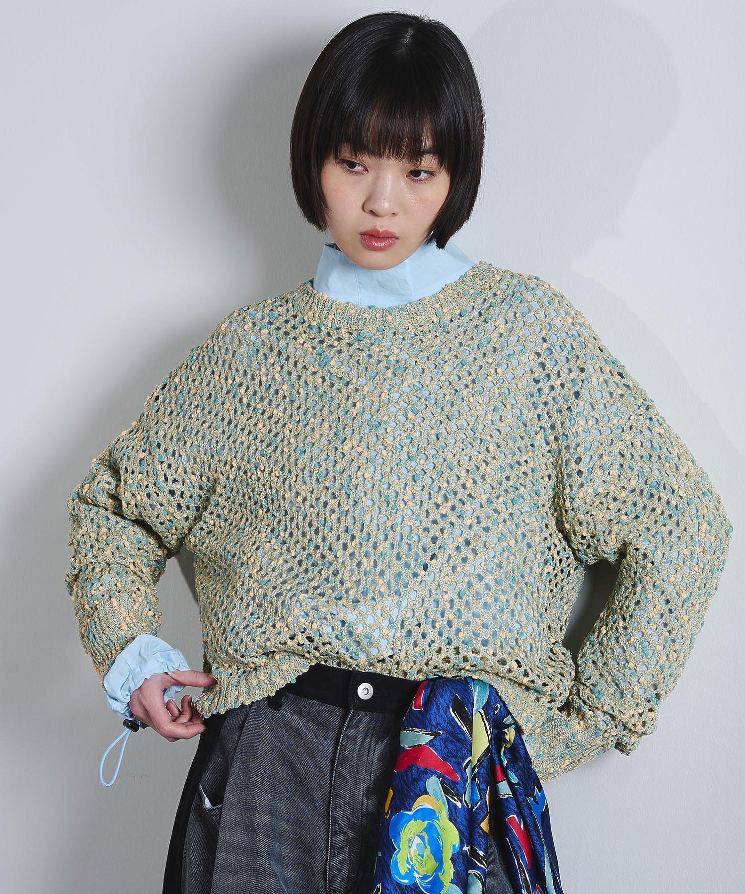 mici/MESH KNIT PULLOVER - Image 24
