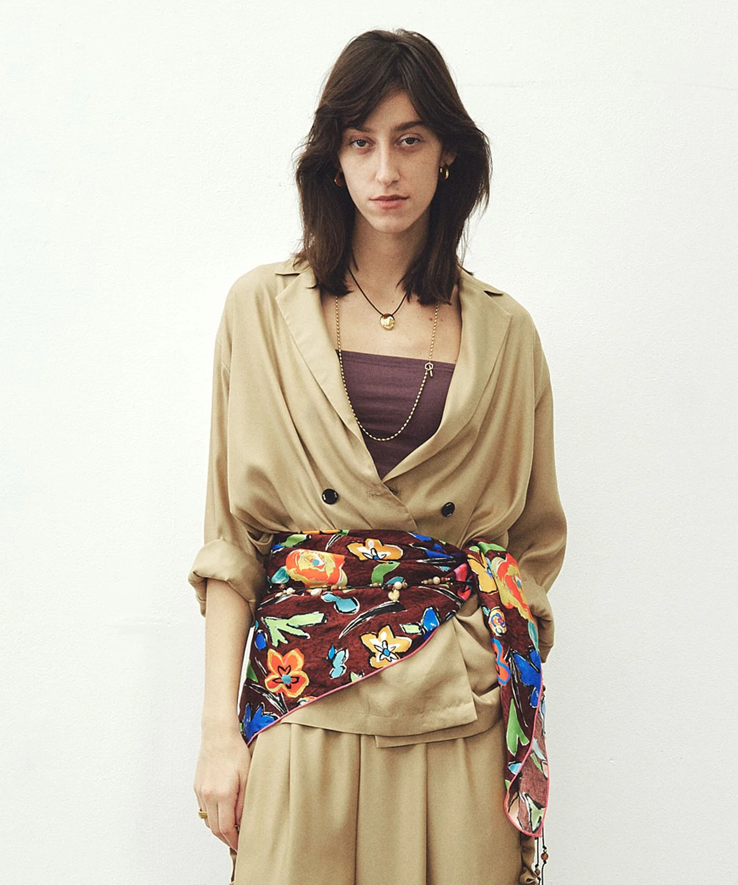 mici/DOUBLE BREAST TAILORED JACKET