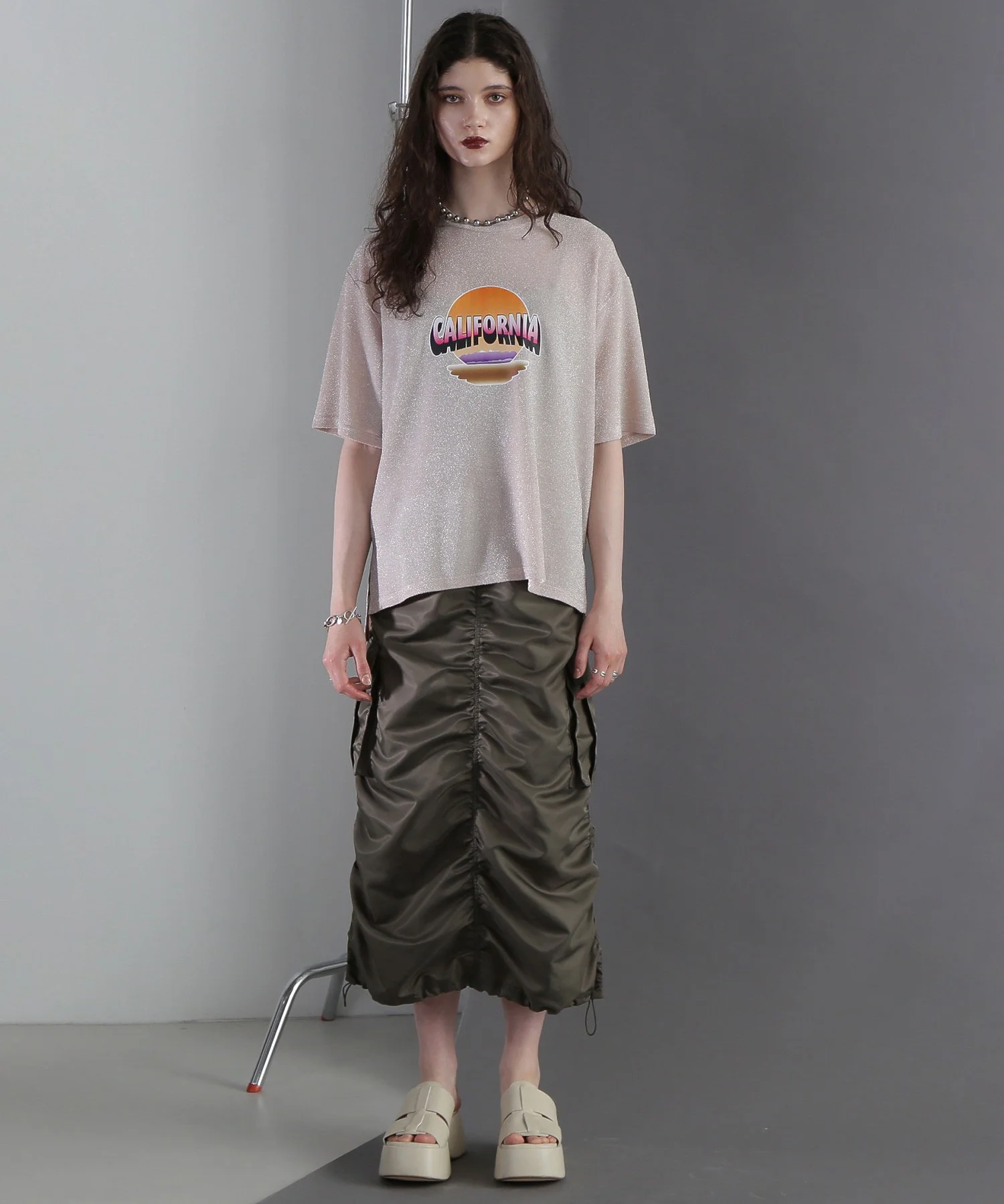 OKIRAKU×ROSEBUD/グリッタープリントTシャツ - Image 10
