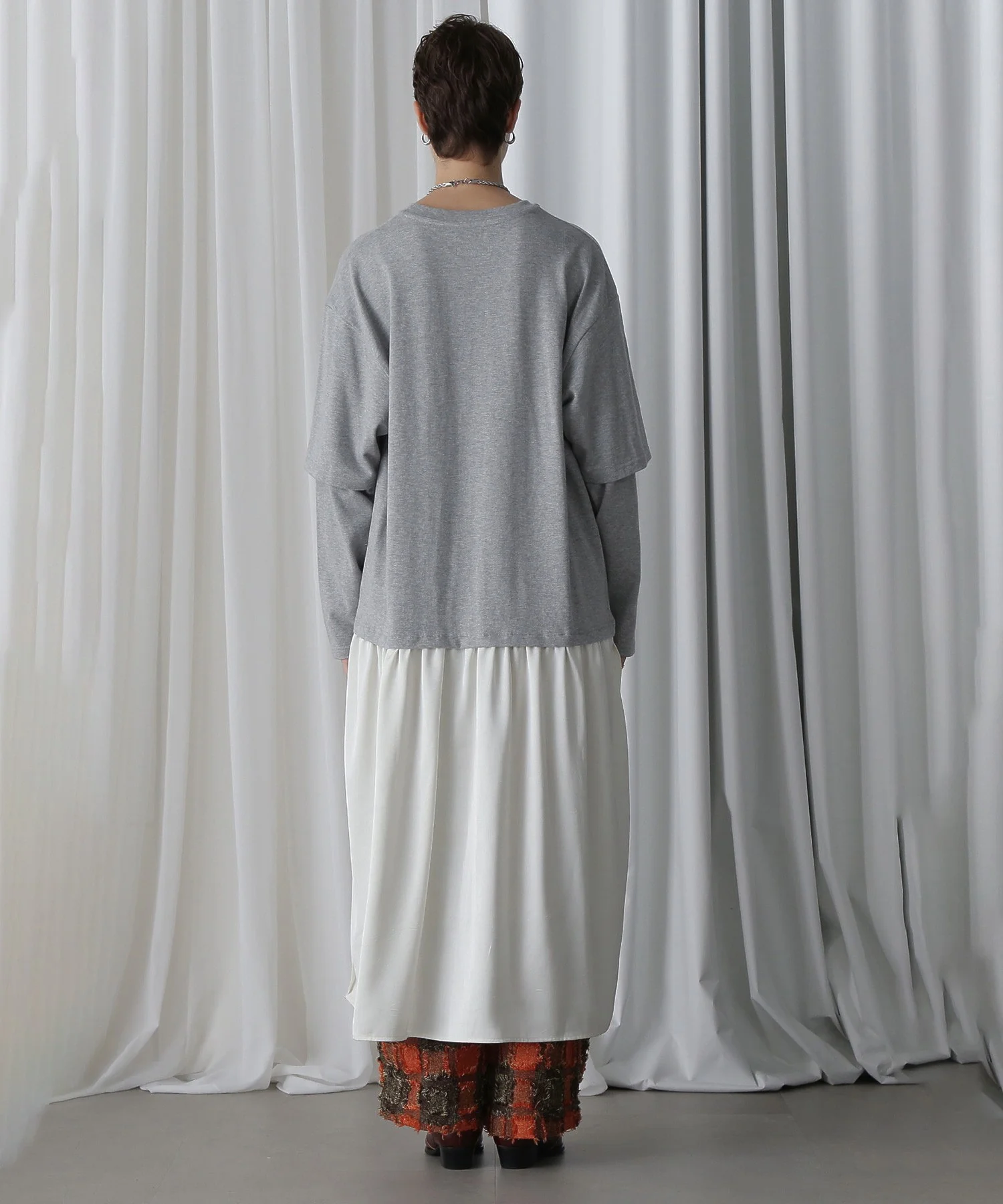 OKIRAKU×ROSEBUD/グラフィックプリント ドッキングプリントワンピース - Image 4