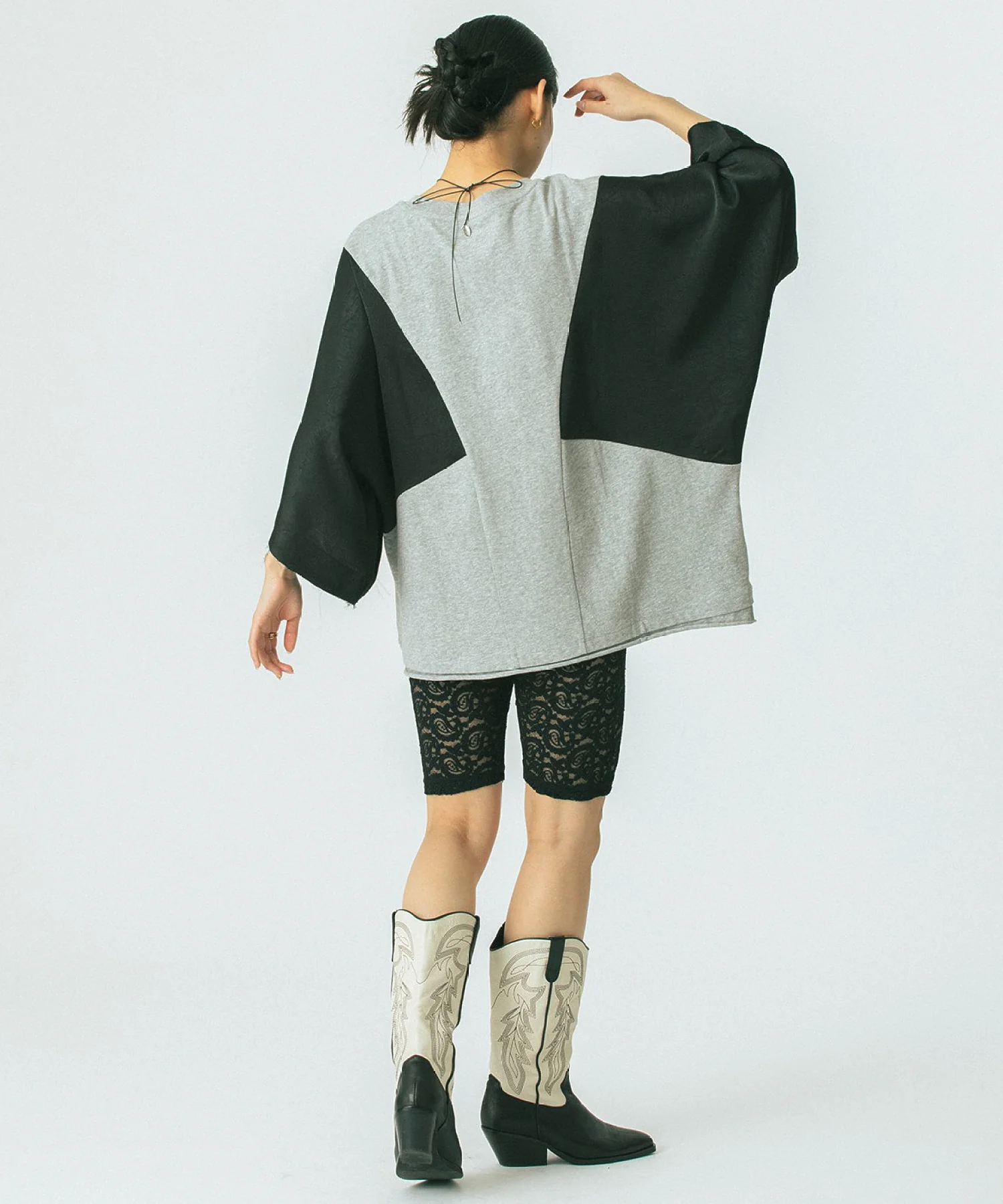 OKIRAKU×ROSEBUD/SATIN SLEEVE CUTSAW - Image 7