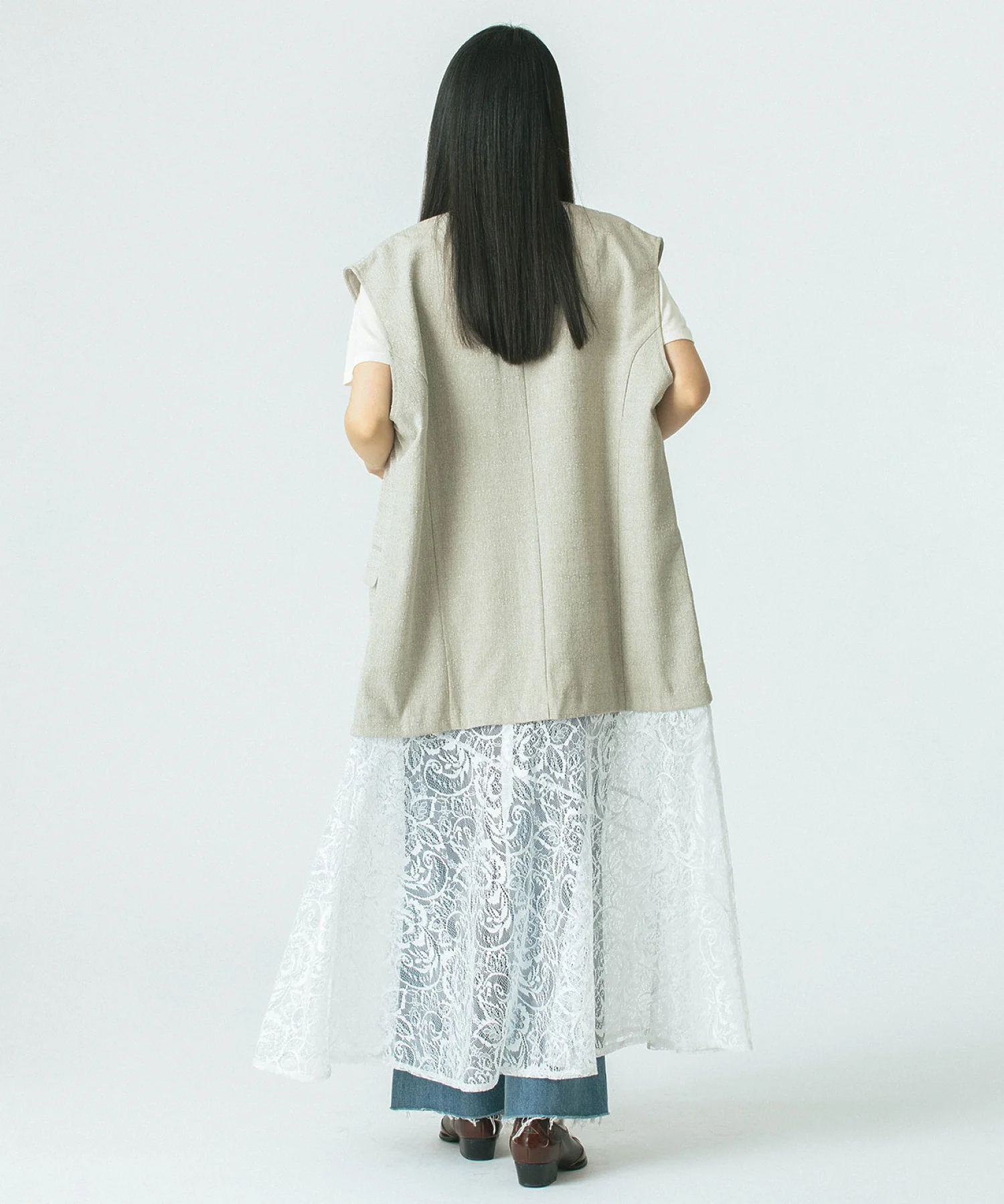 OKIRAKU×ROSE BUD/3WAY LACE SKIRT VEST DRESS - Image 16