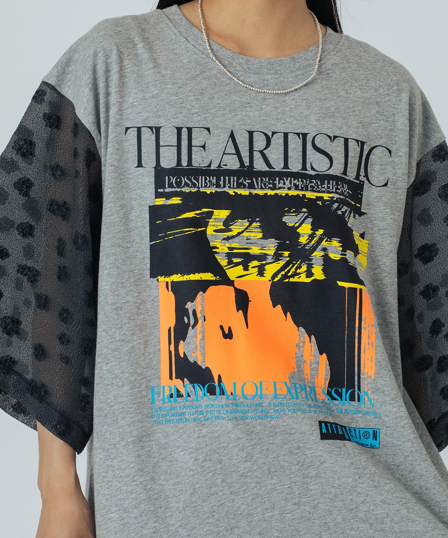 OKIRAKU×ROSEBUD/FLOWER SLEEVE GRAPHIC TOP - Image 16