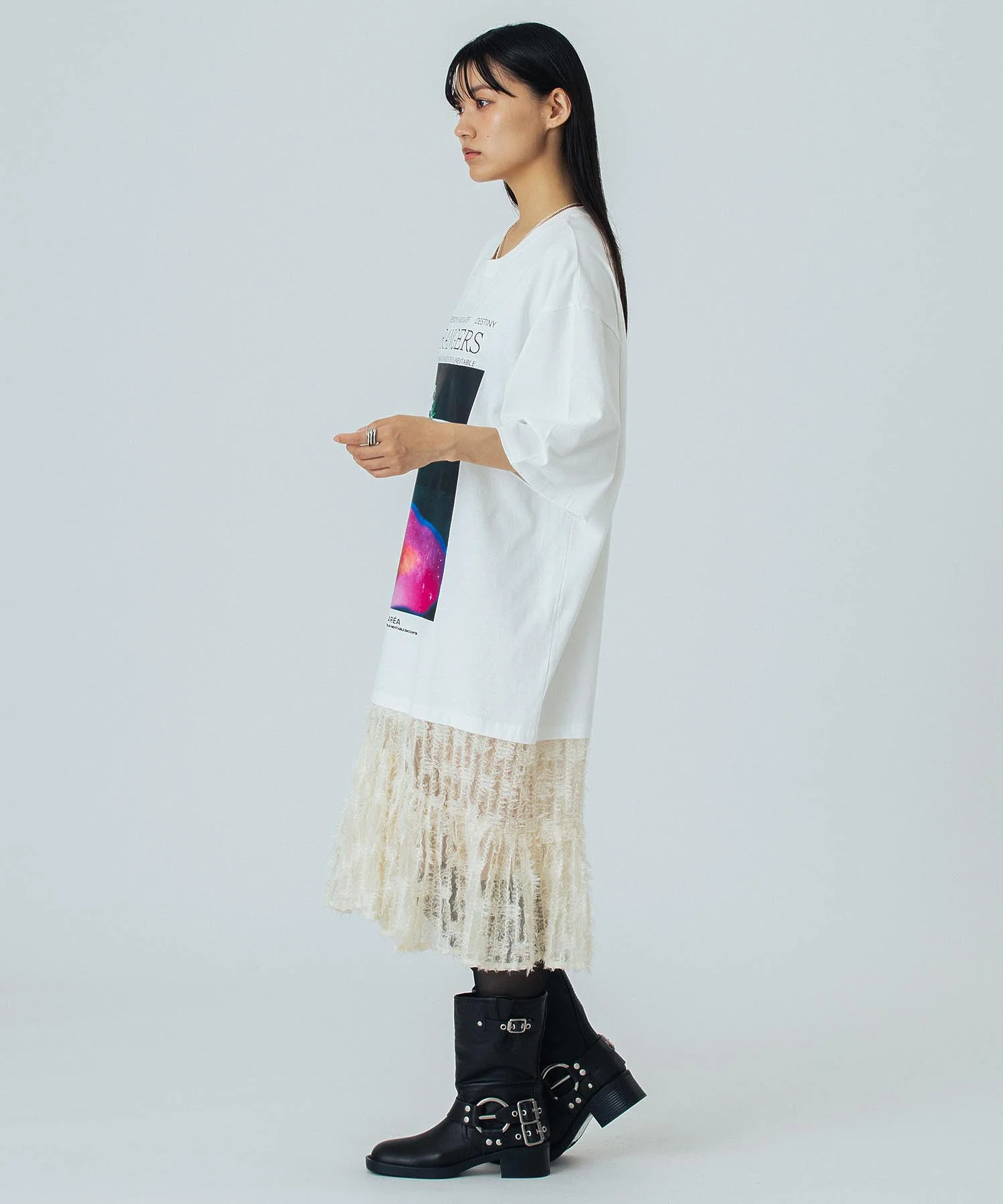 OKIRAKU×ROSEBUD/DOCKING GRAPHIC DRESS - Image 2