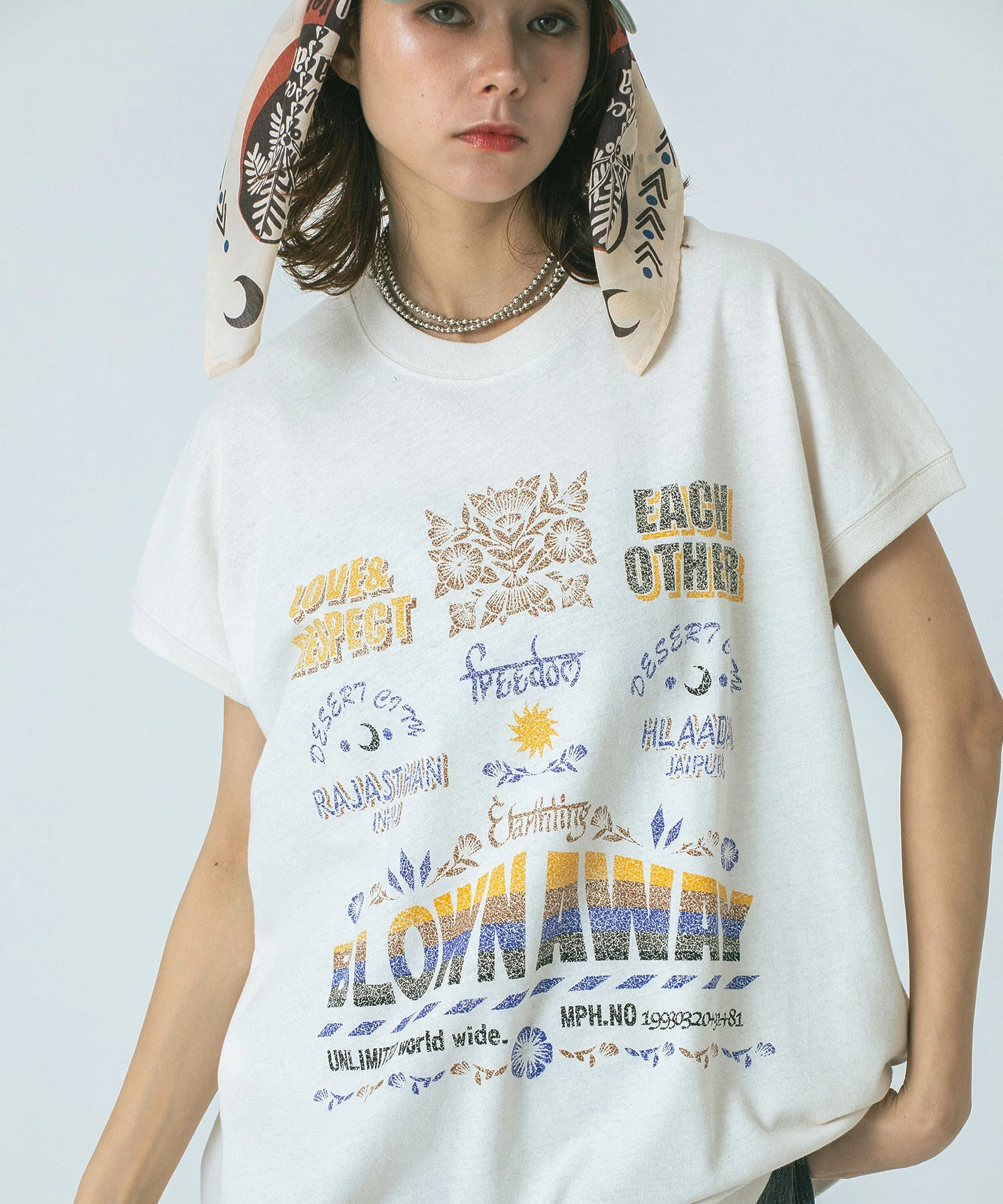 HLAADA for ROSE BUD/BLOWN AWAY PRINT TEE - Image 4