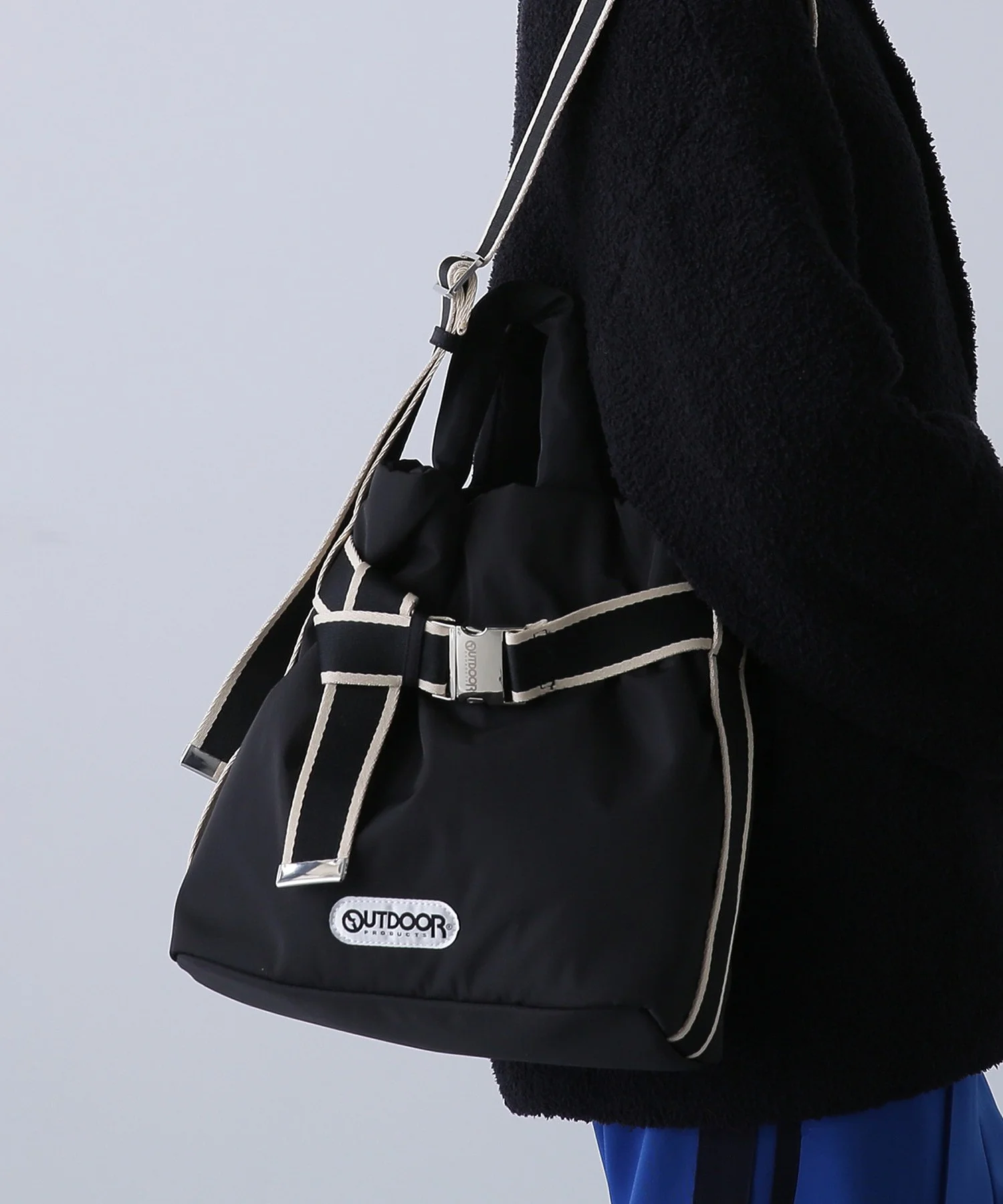 【ROSE BUD別注】OUTDOOR PRODUCTS/2way ベルトトートバッグ S - Image 8