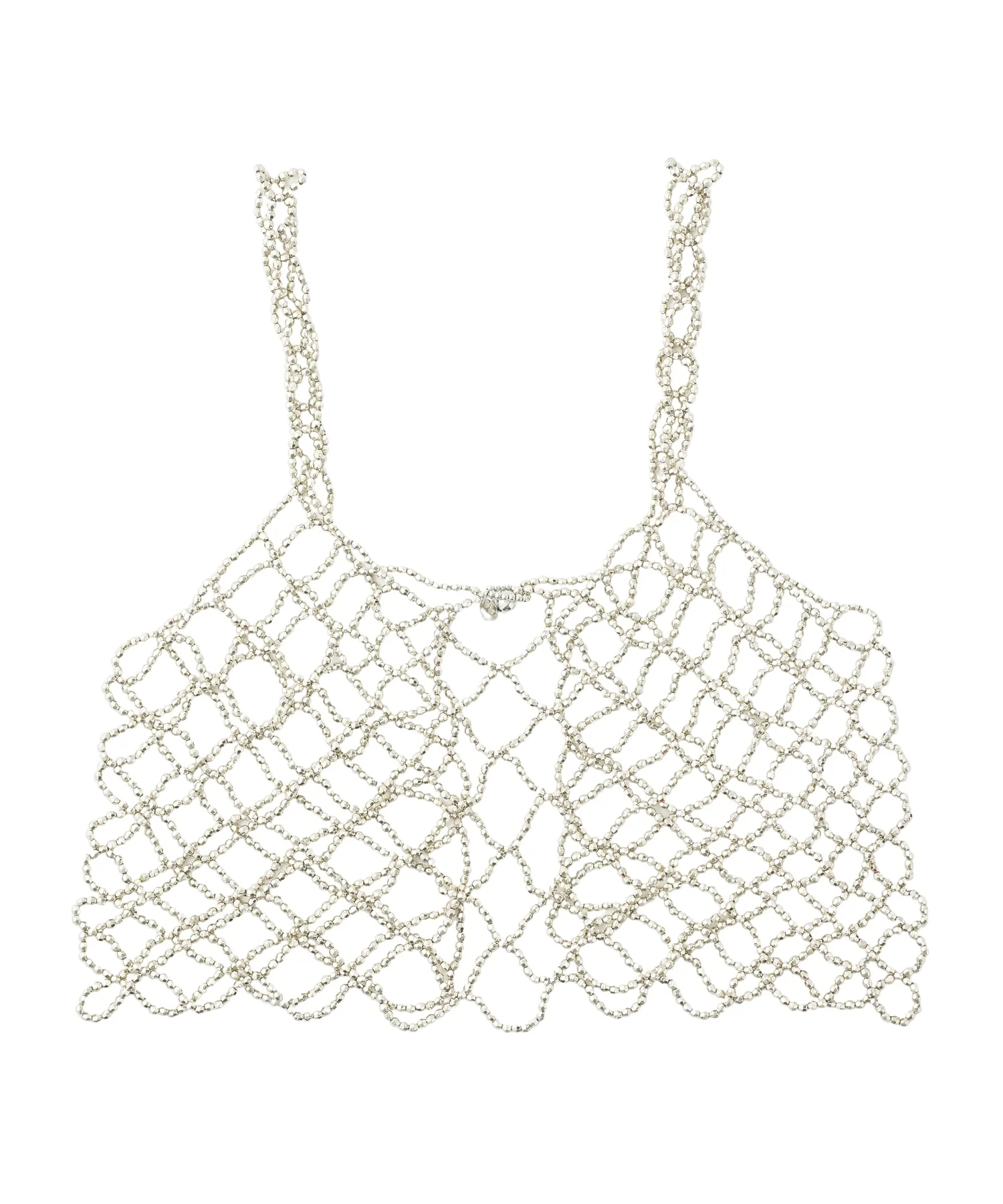 METAL BEADS BUSTIER