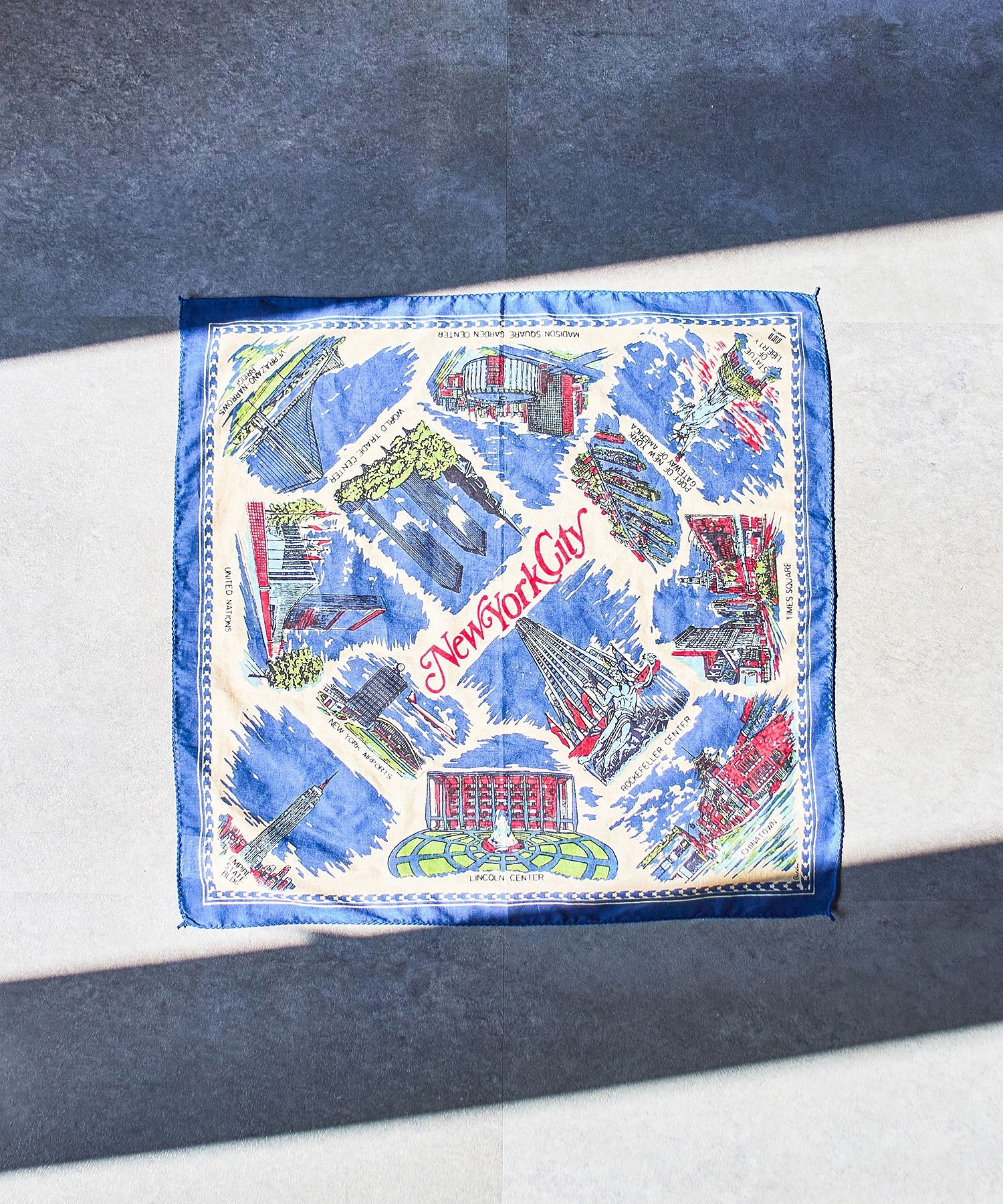 BINDU/COTTON VOILE NEW YORK MAP3 BANDANA - Image 4