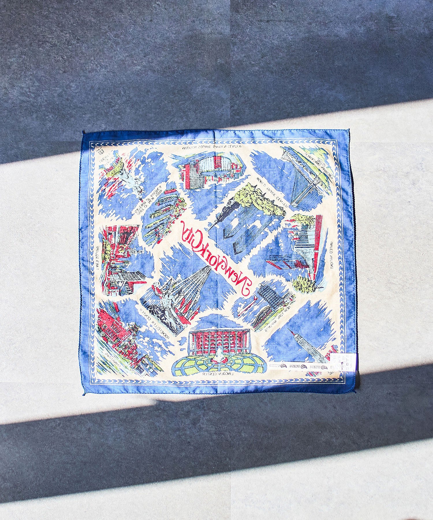 BINDU/COTTON VOILE NEW YORK MAP3 BANDANA - Image 7