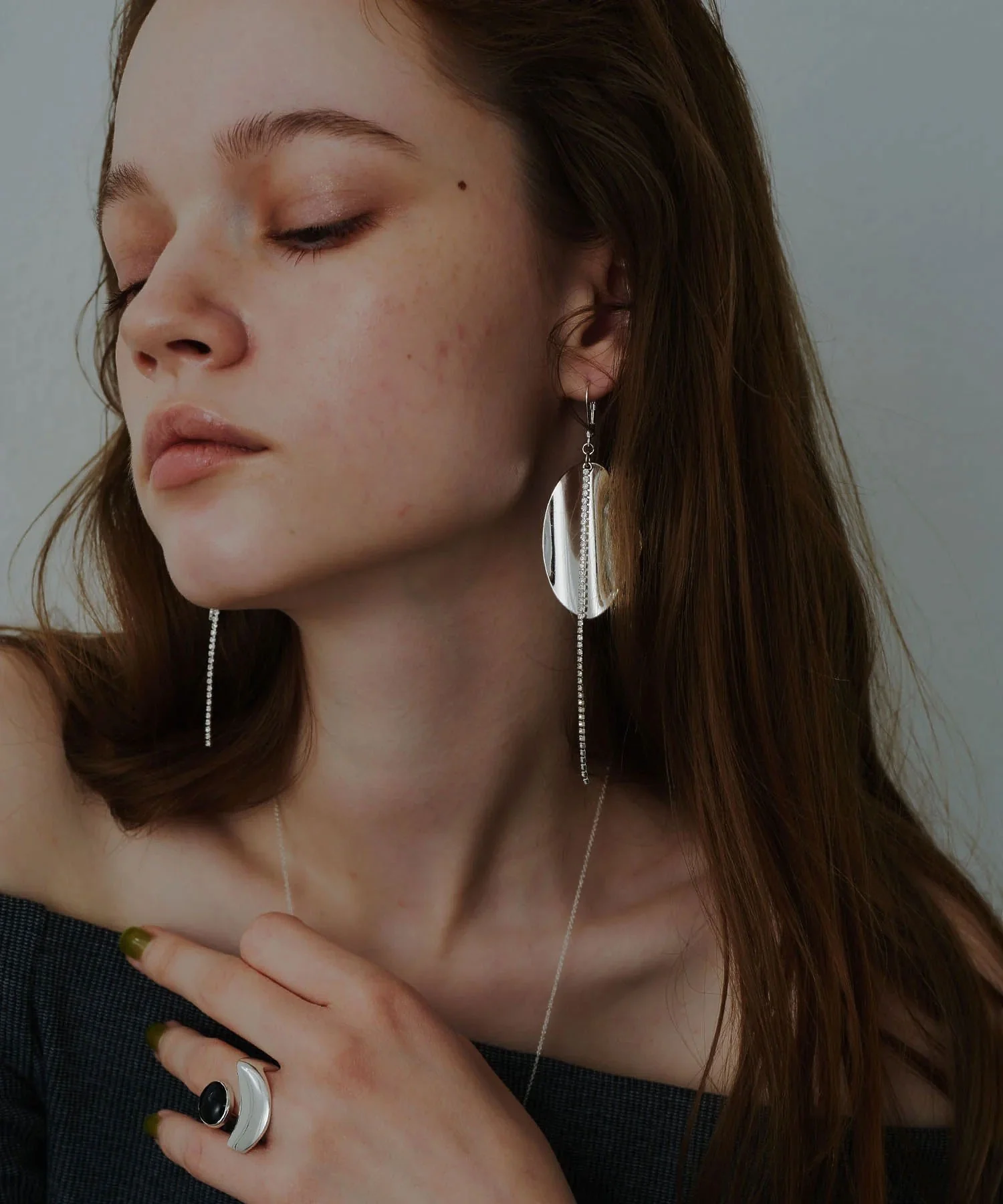 loni/LEAF BIJOU ASYMMETRY PIERCE - Image 33