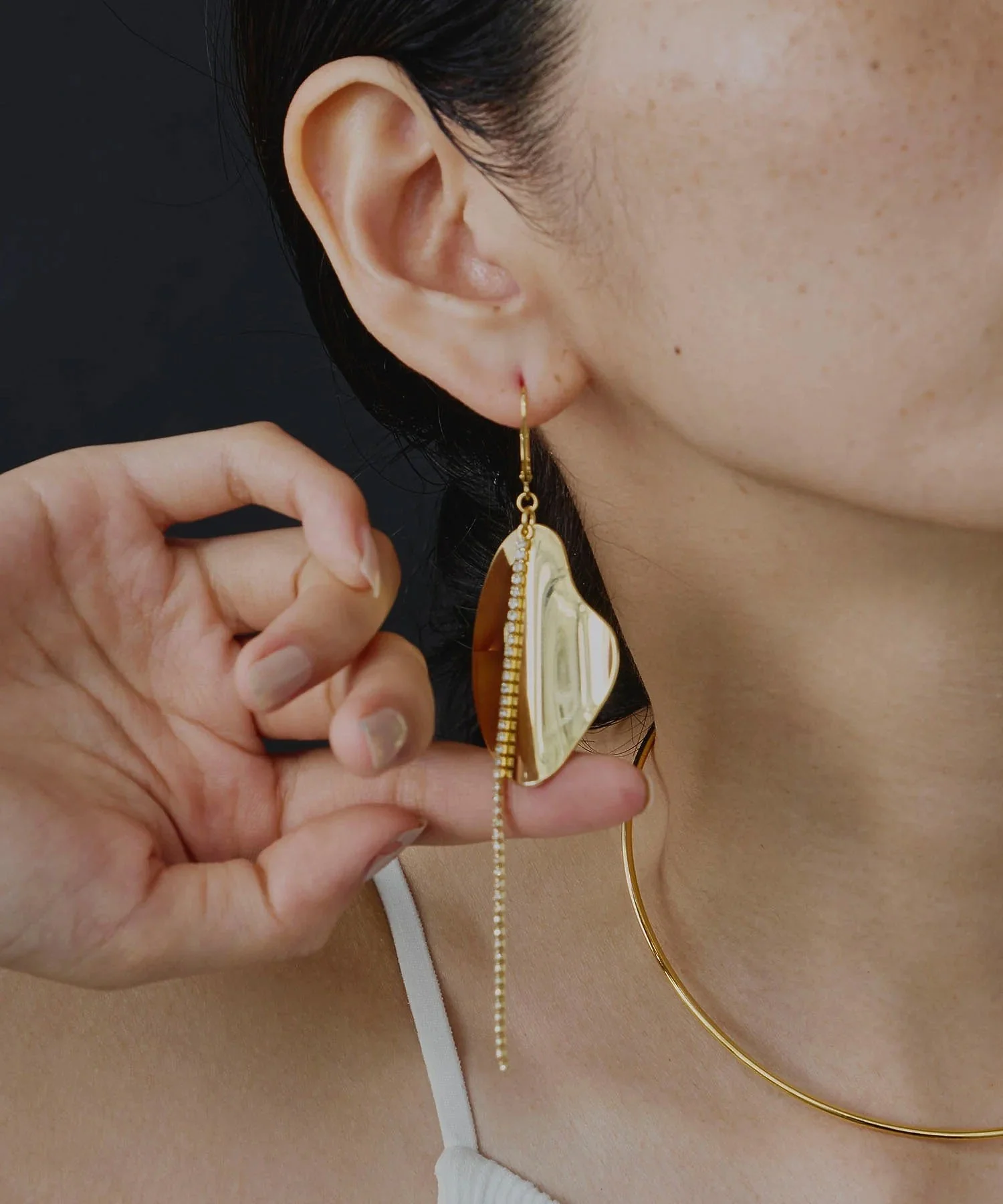 loni/LEAF BIJOU ASYMMETRY PIERCE - Image 46