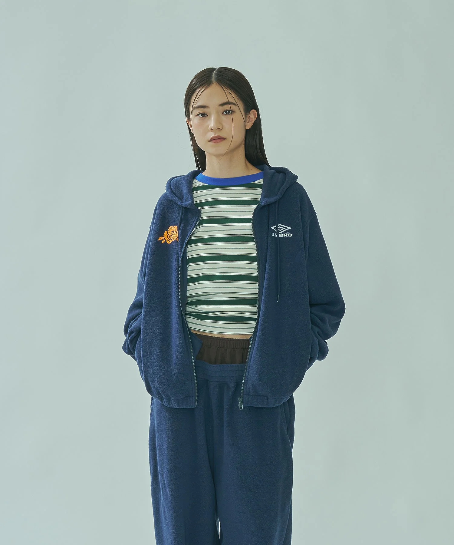 UMBRO × ROSE BUD/ZIP-UP FLEECE HOODIE - Image 38