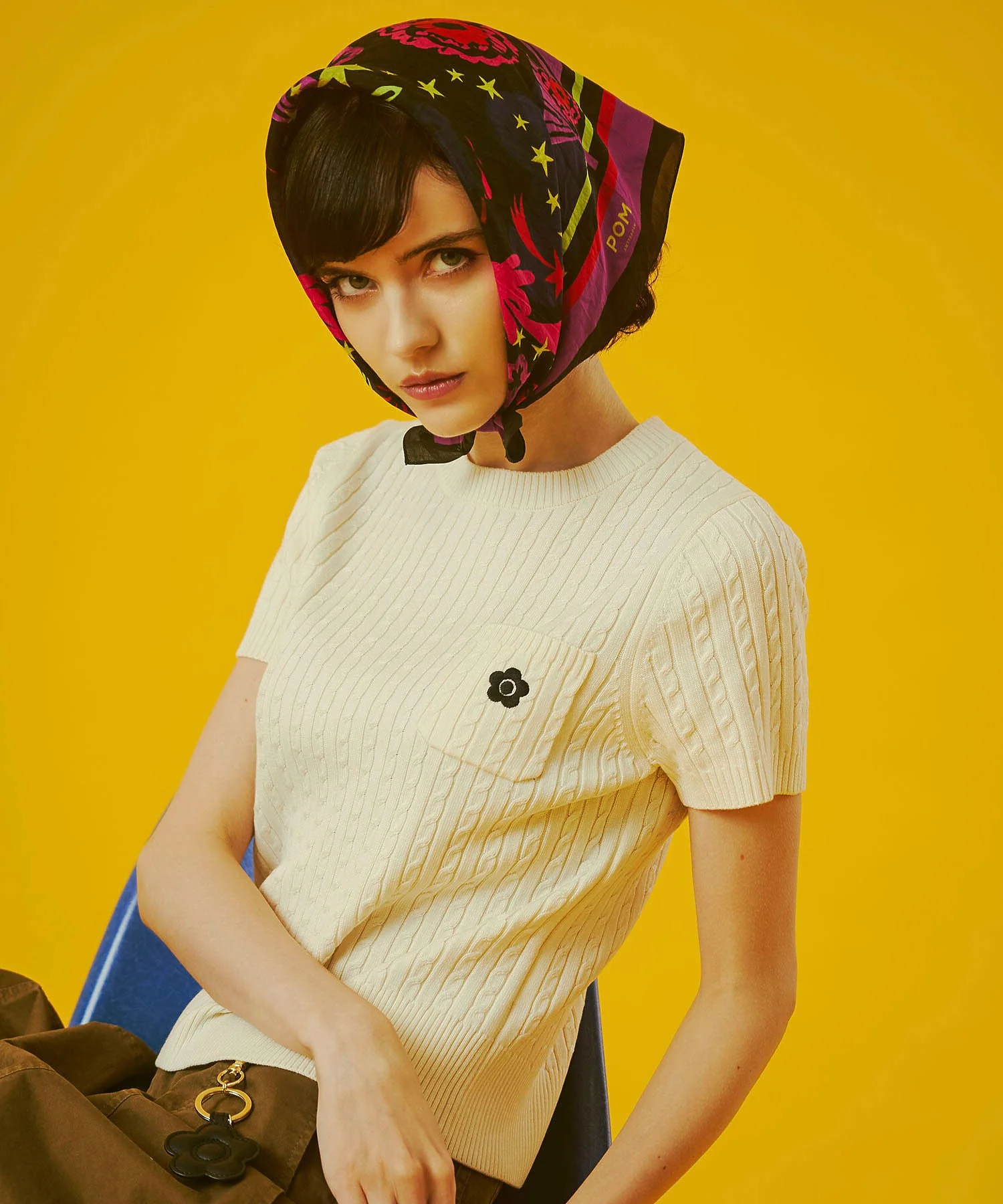 【レッドROSE BUD別注カラー】MARY QUANT/CABLE HALF SLEEVE KNIT - Image 11