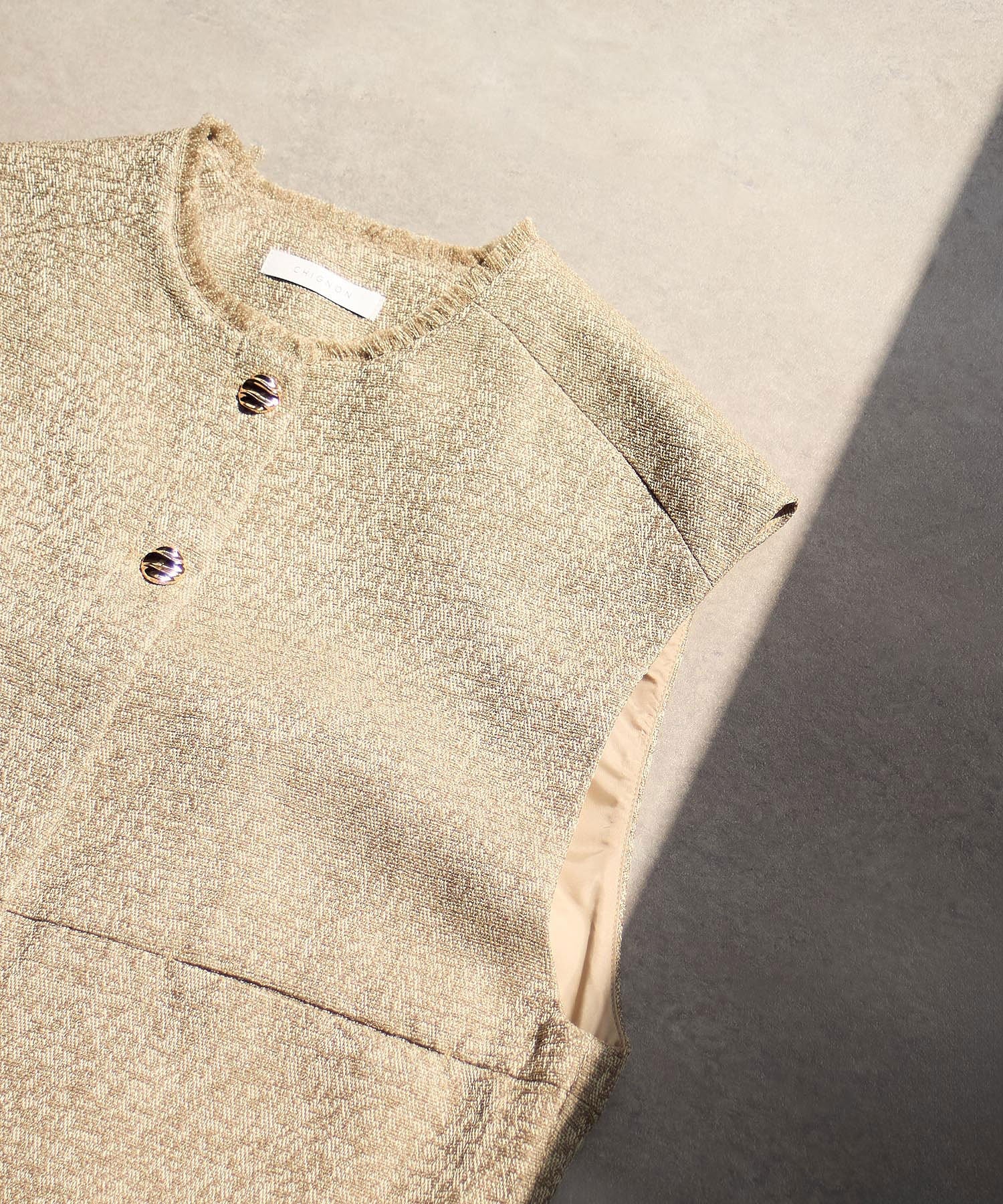 CHIGNON/TWEED SHORT VEST - Image 14