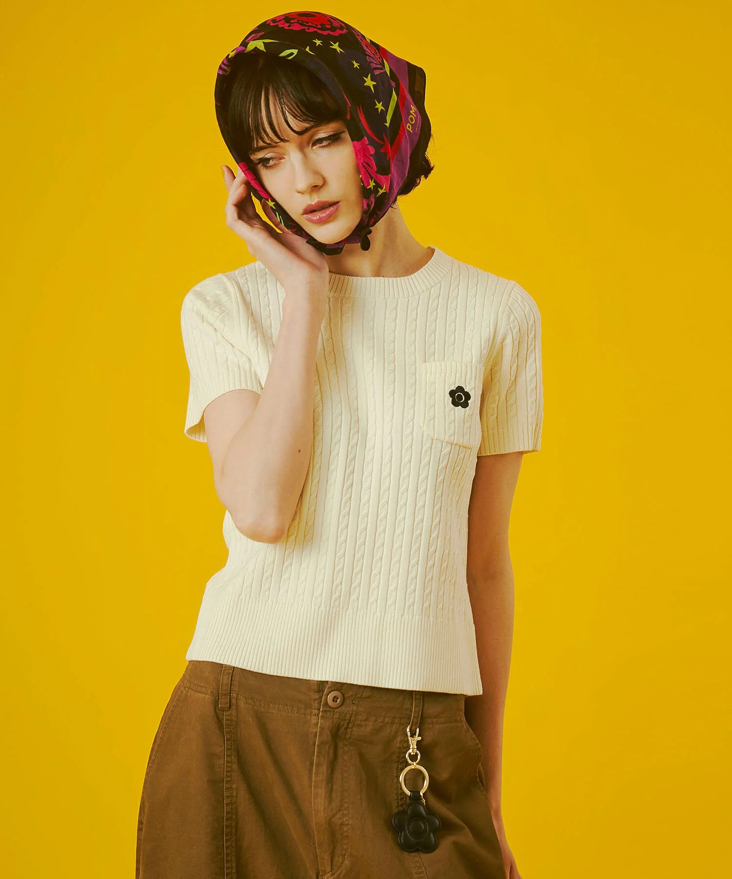 MARY QUANT/DIE CUT DAISY2 BAG CHARM - Image 4