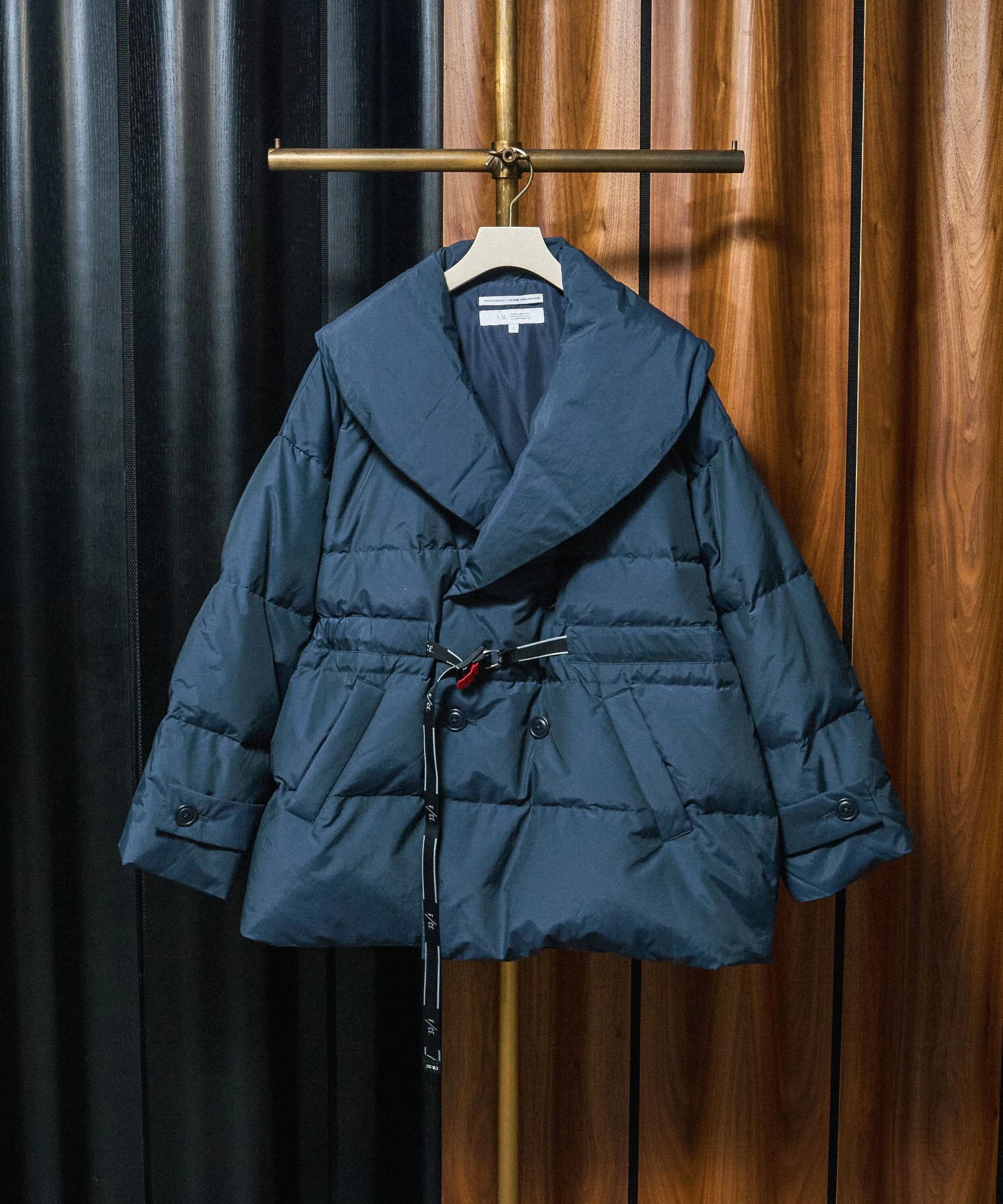 F/CE./RECYCLE DOWN OVERLAY SHAL COLLAR COAT - Image 3