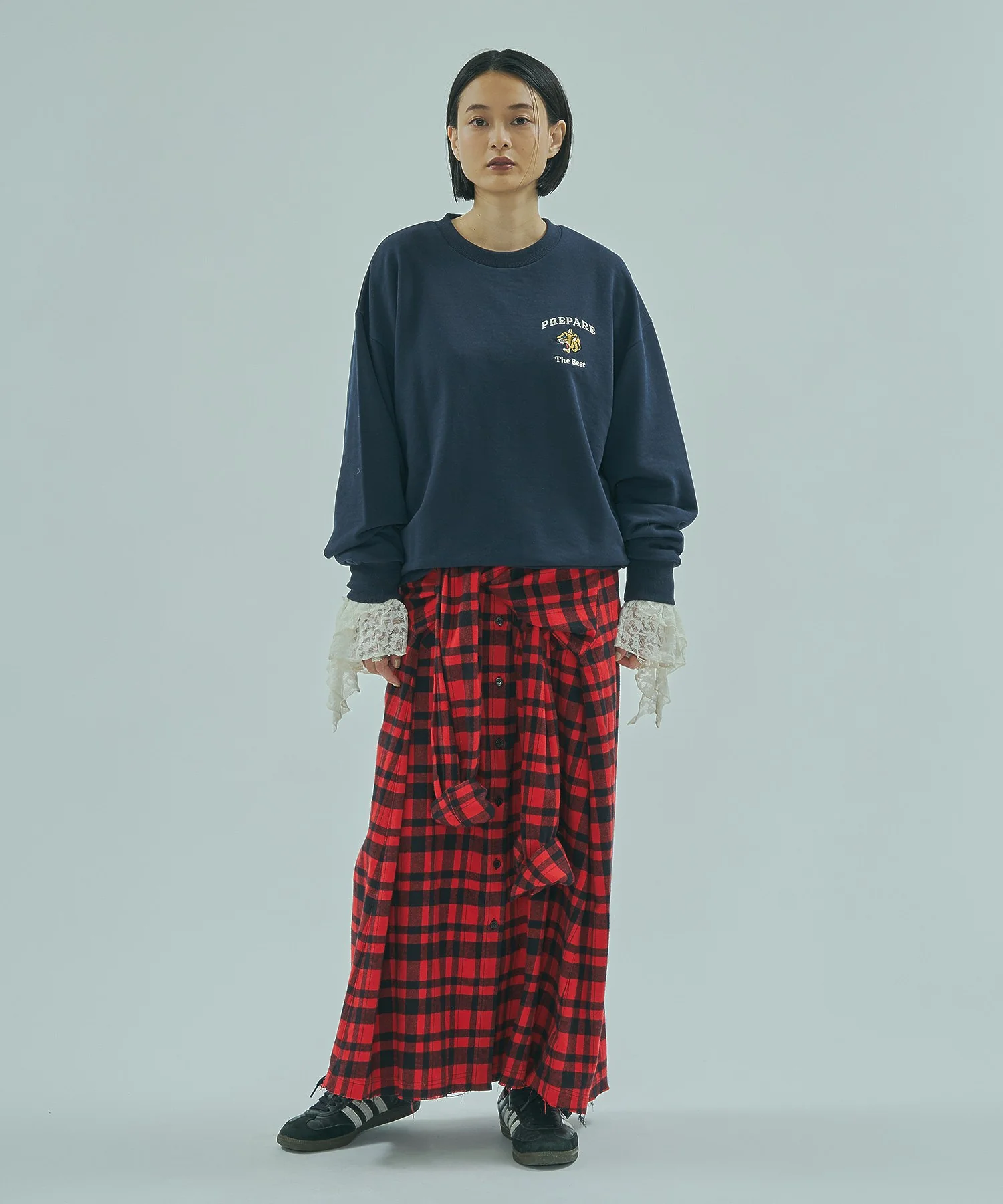 【ROSE BUD別注】INDIA IS BEAUTIFUL/3WAY FLANNEL SHIRT SKIRT - Image 9
