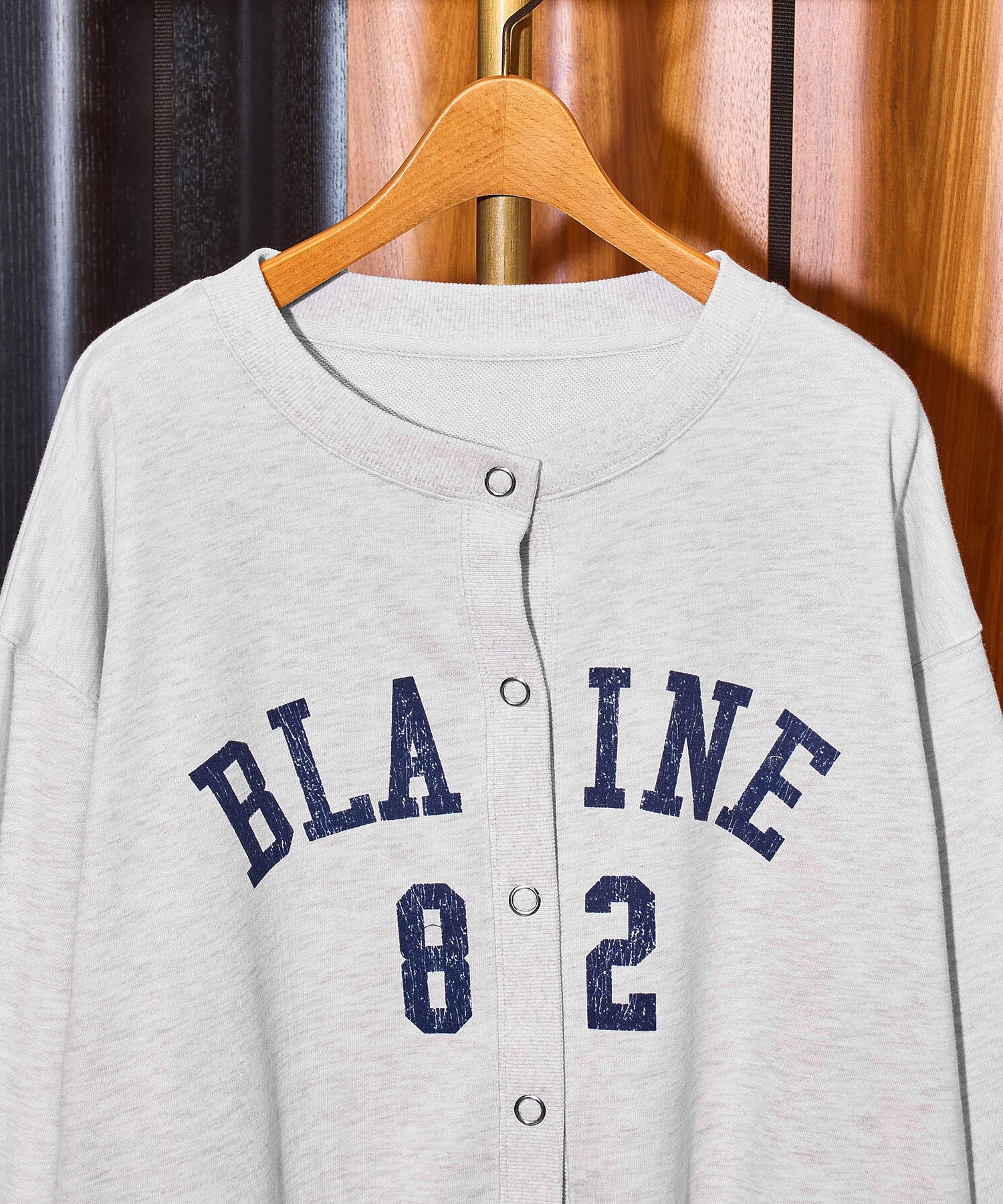 COLLEGE LOGO SWEAT CARDIGAN - Image 3