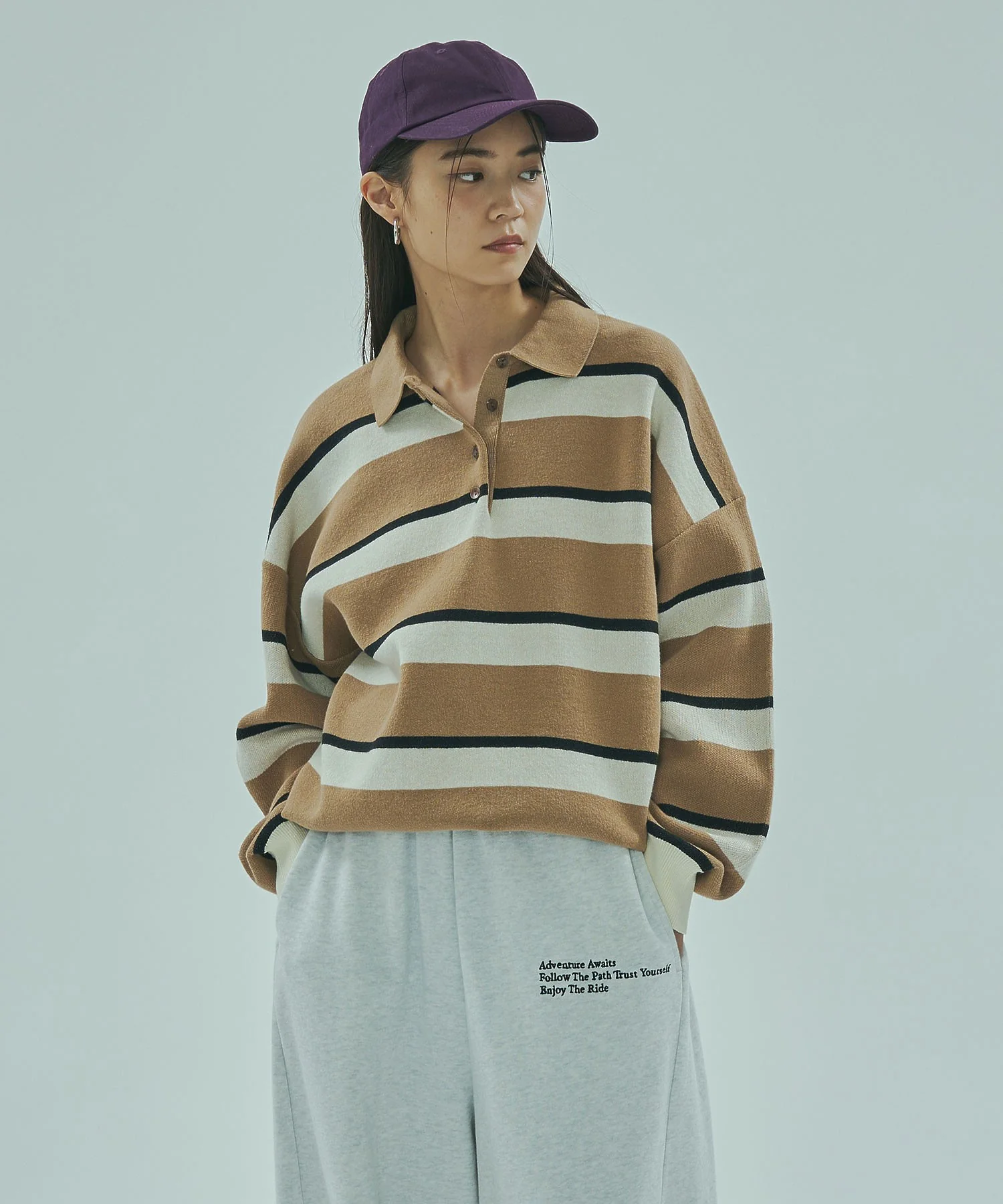 STRIPED COLLAR KNIT - Image 16